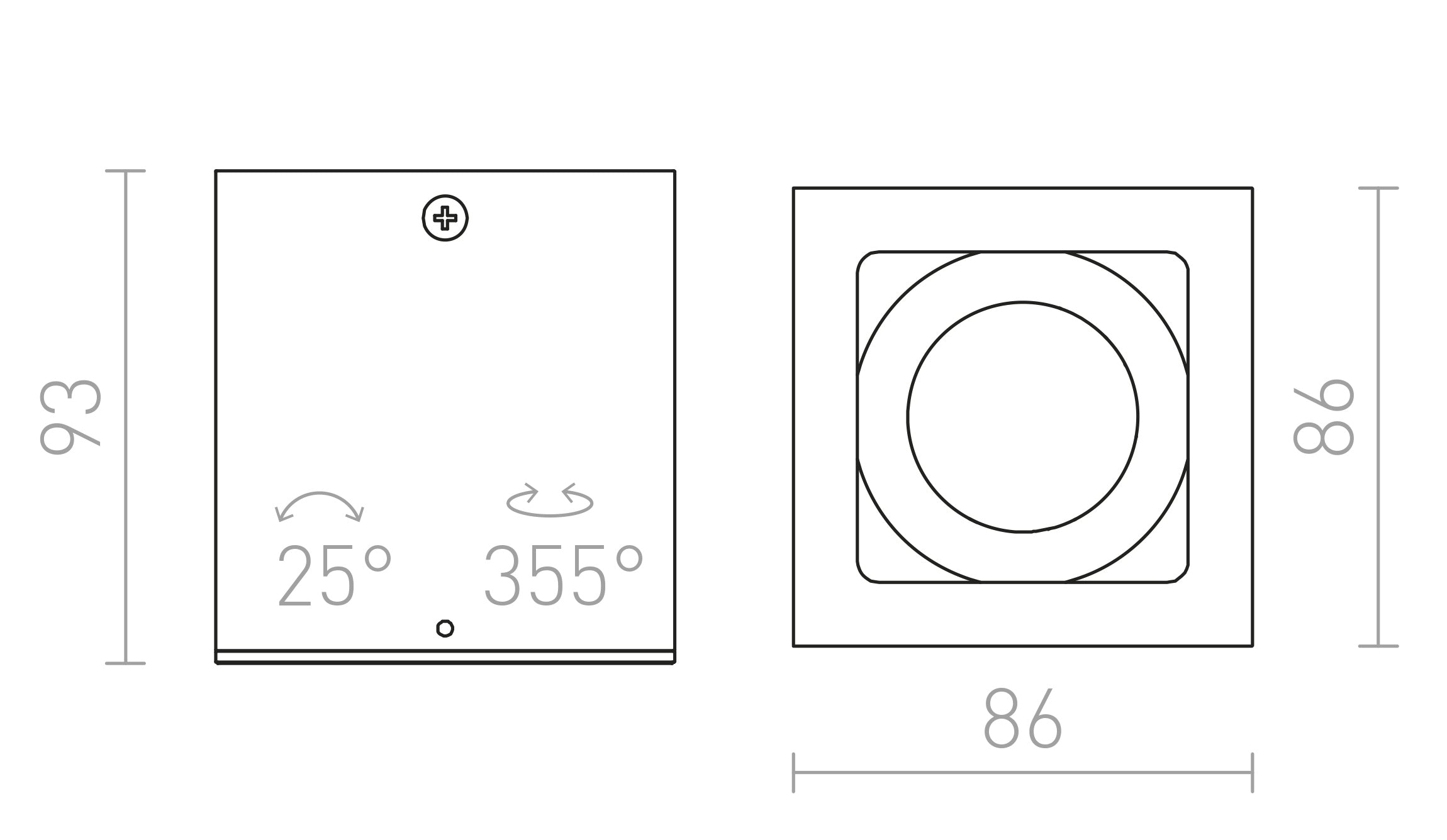 BERIT I ceiling - Product sketch