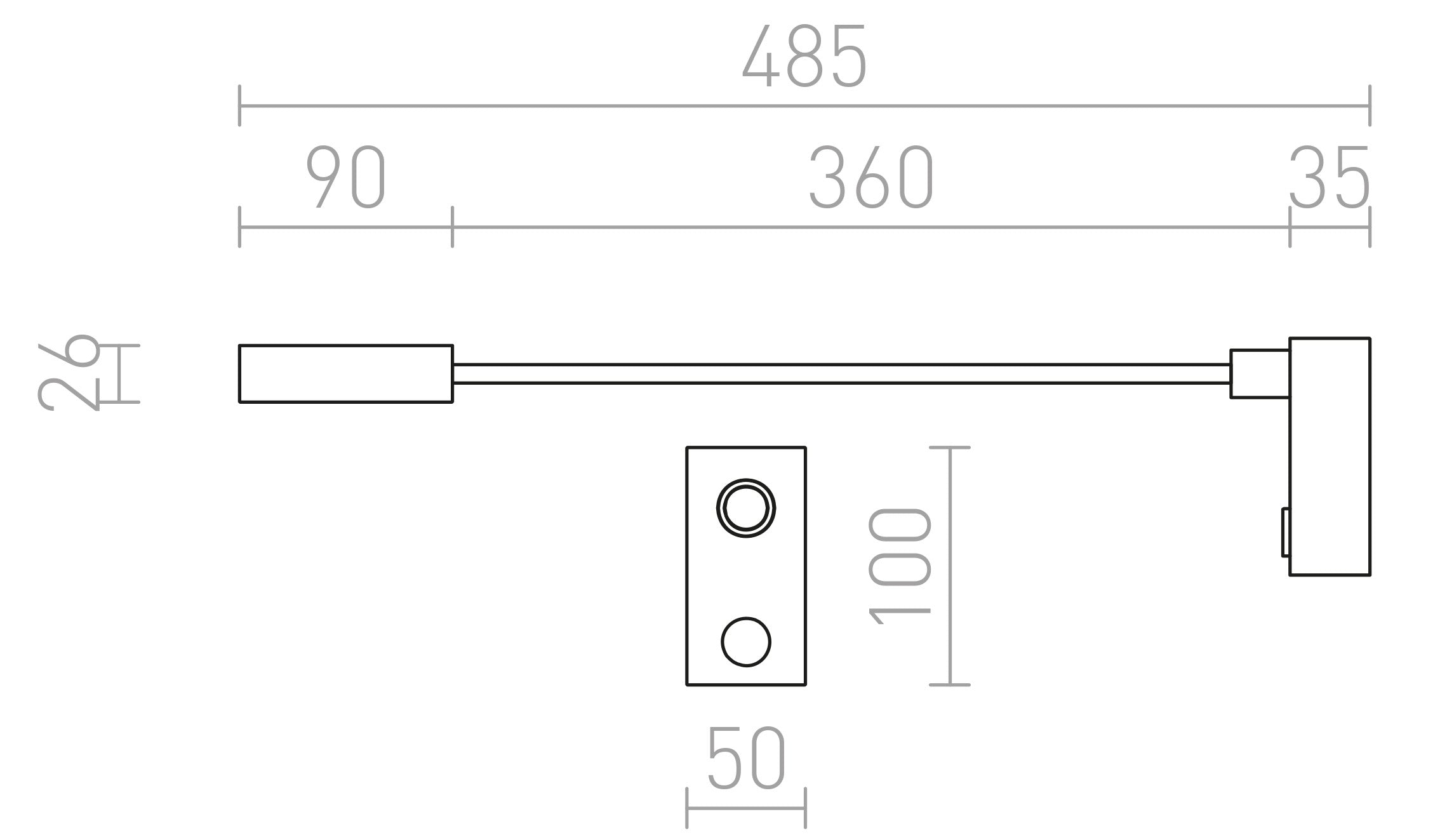 AIM CU GAT FLEXIBIL - Product sketch