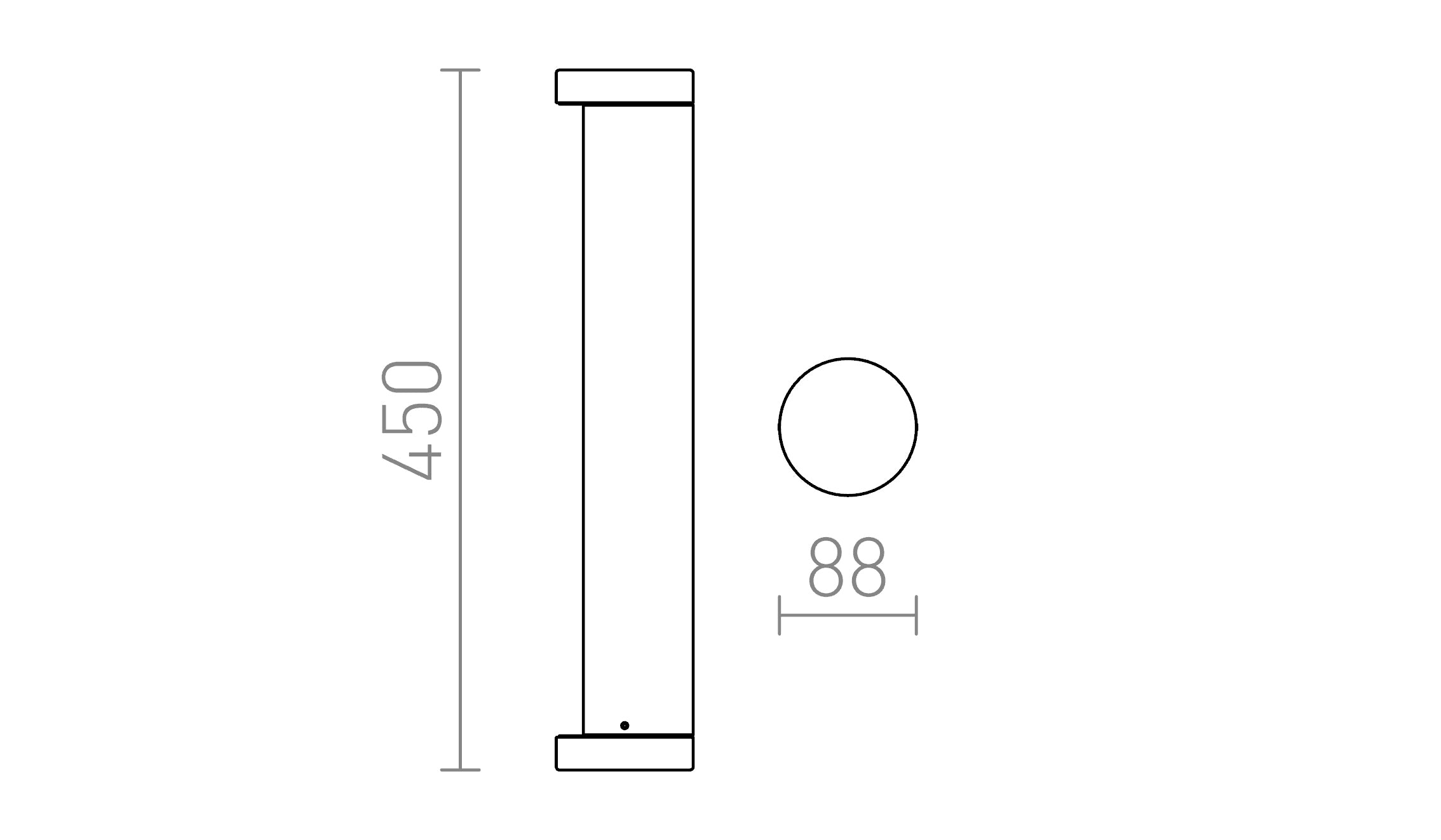 SONET 450 lampadaire lampe - Product sketch