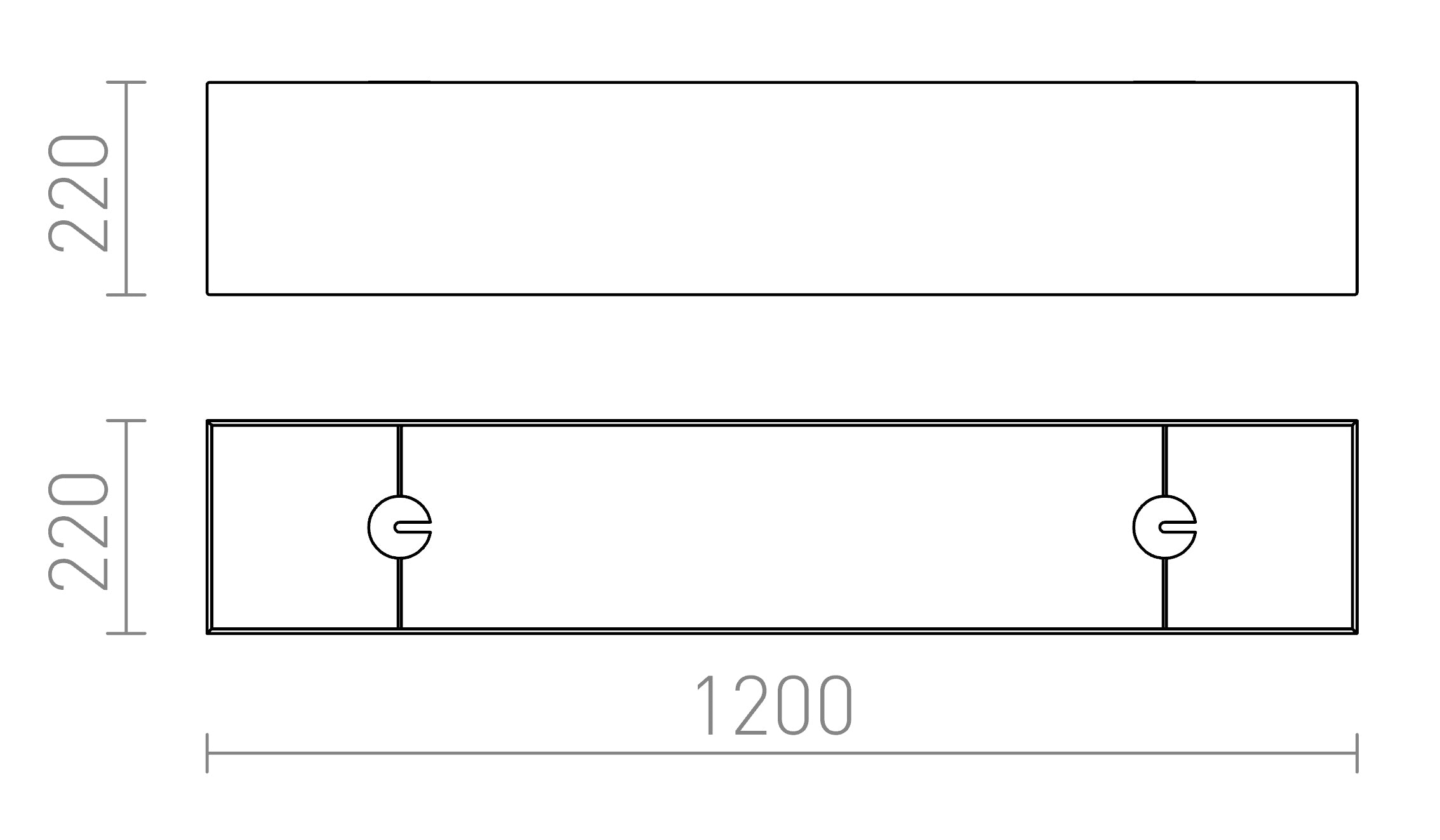 LOPE 120/22 abażur - Product sketch