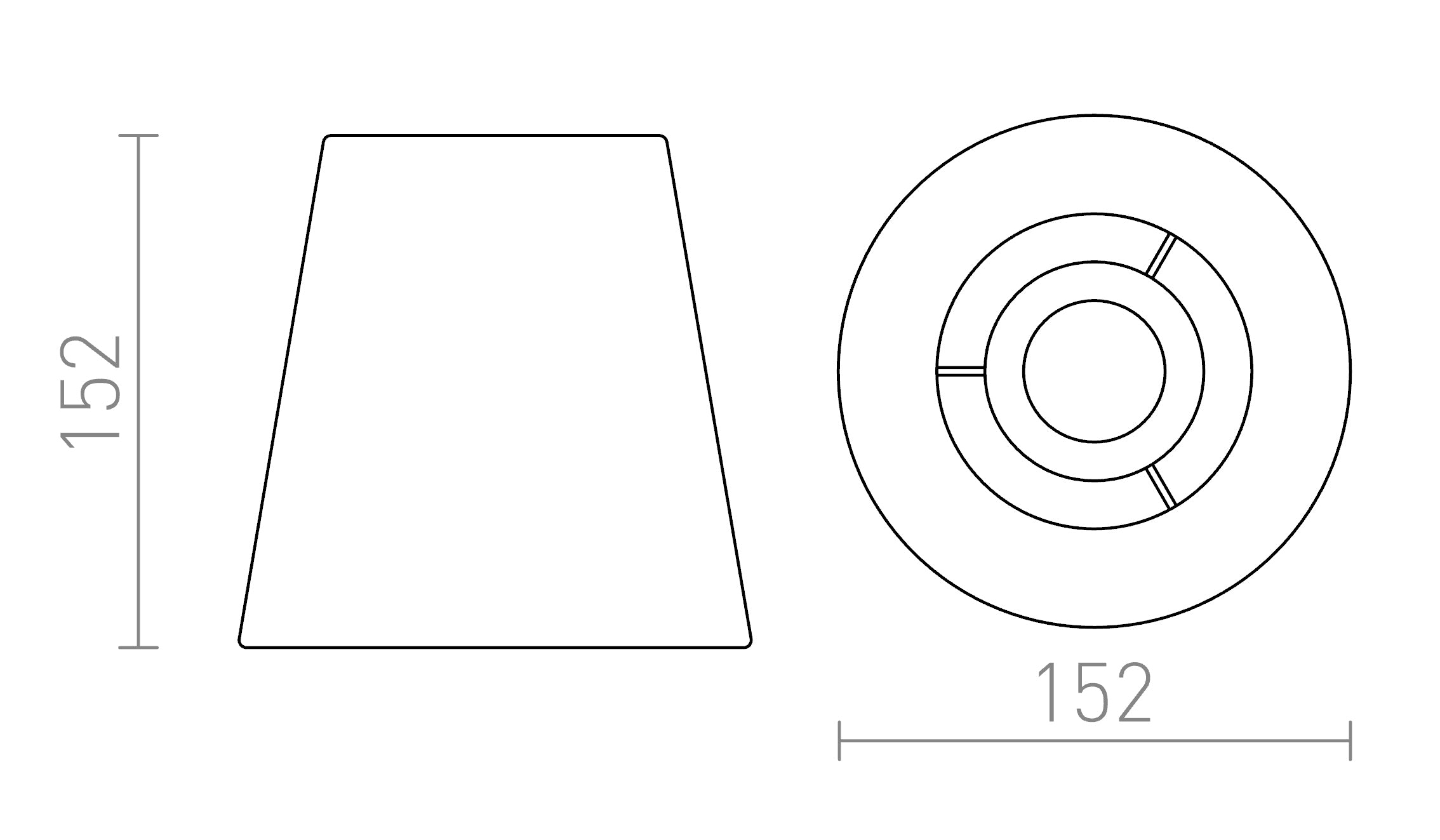 CONNY 15/15 paralume - Product sketch
