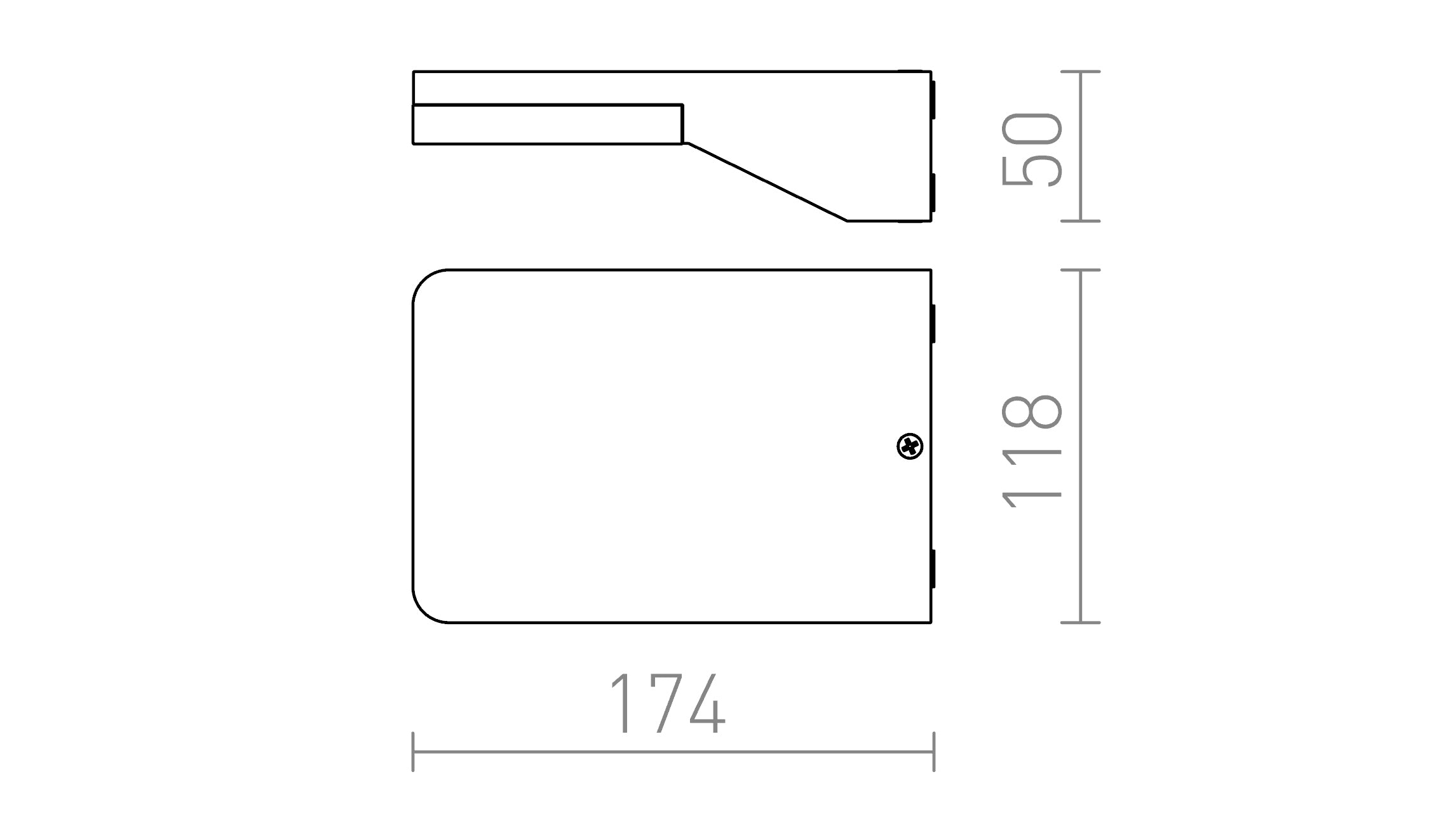 VIRGO de perete lampă - Product sketch