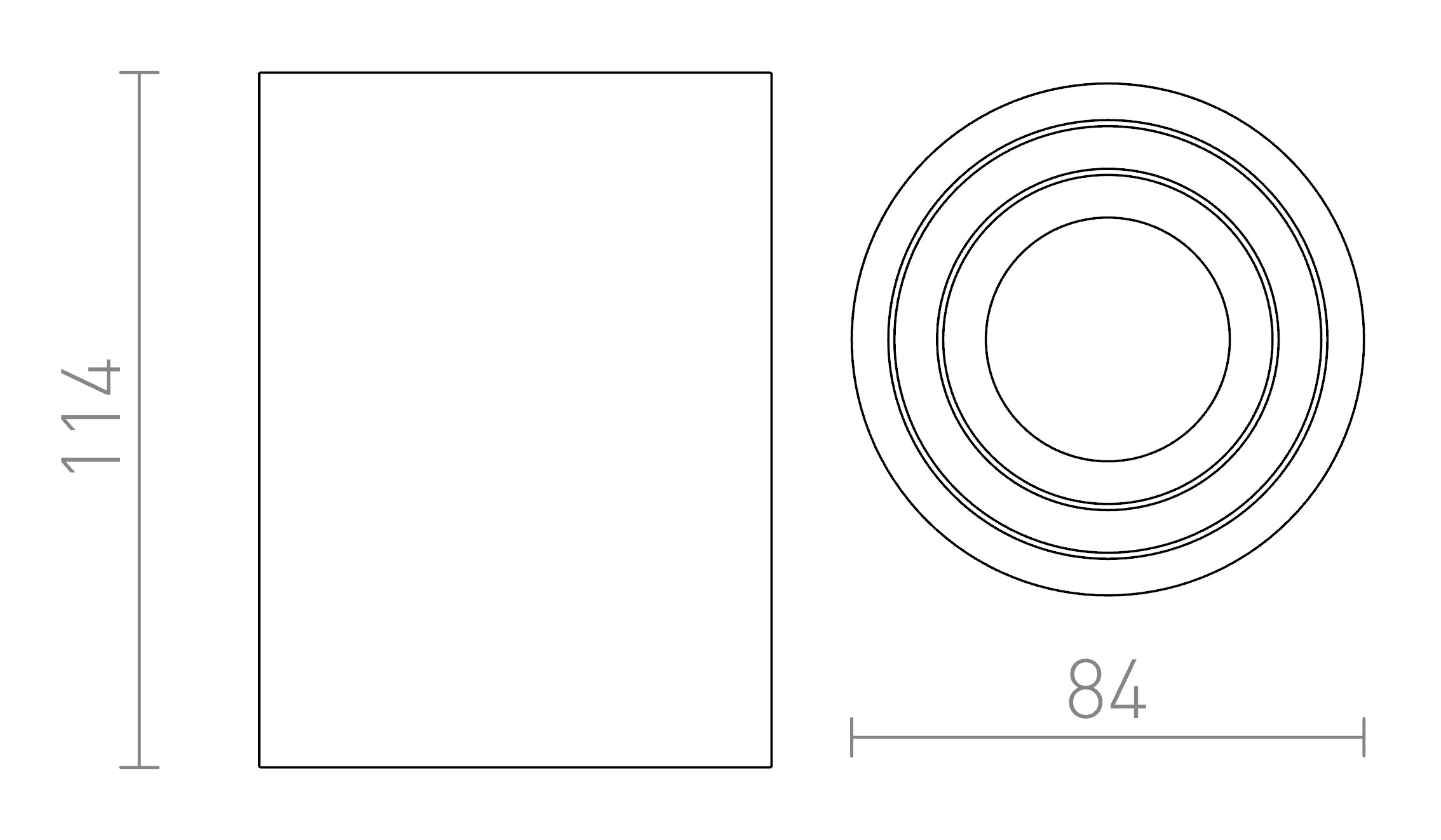 MOMA direcional lâmpada - Product sketch