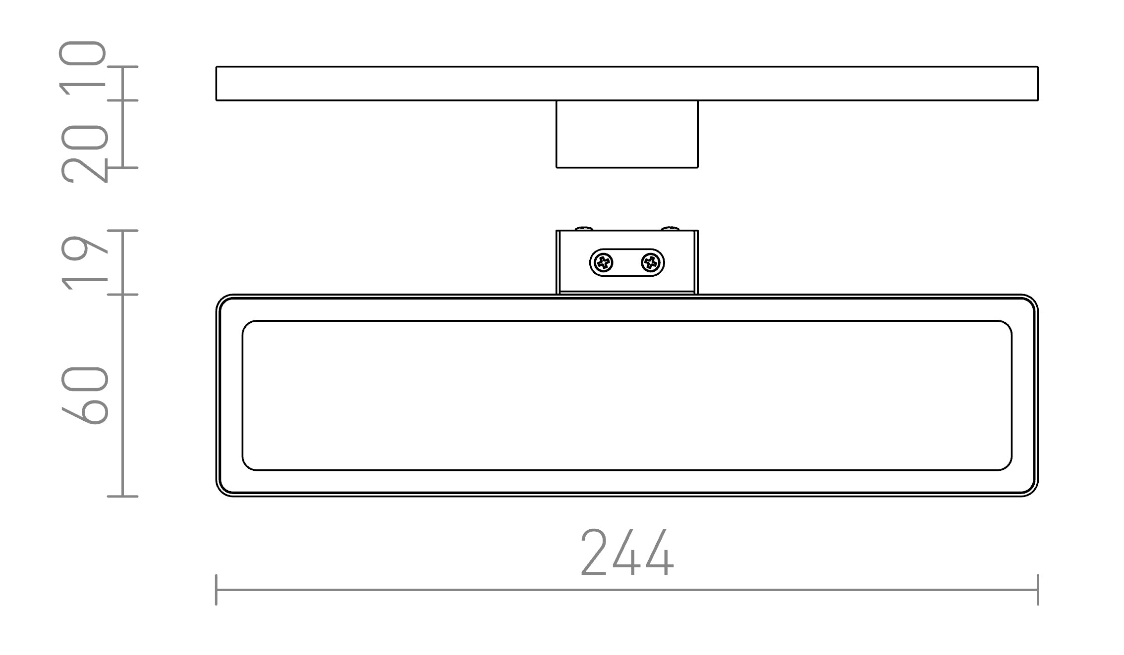 SAVOY 24 kaappivalaisin - Product sketch