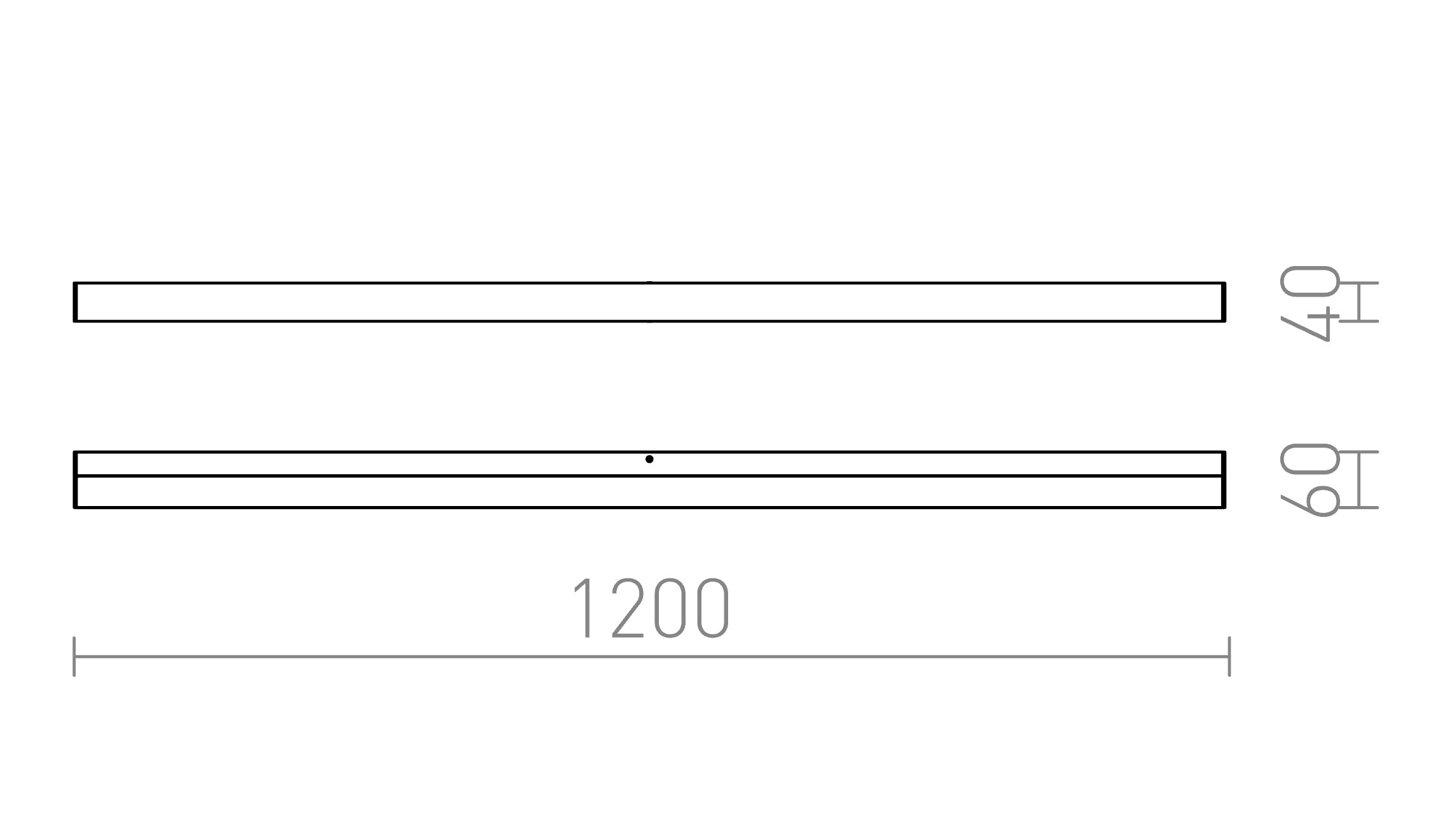 LEVIA 120 da parete lampada - Product sketch