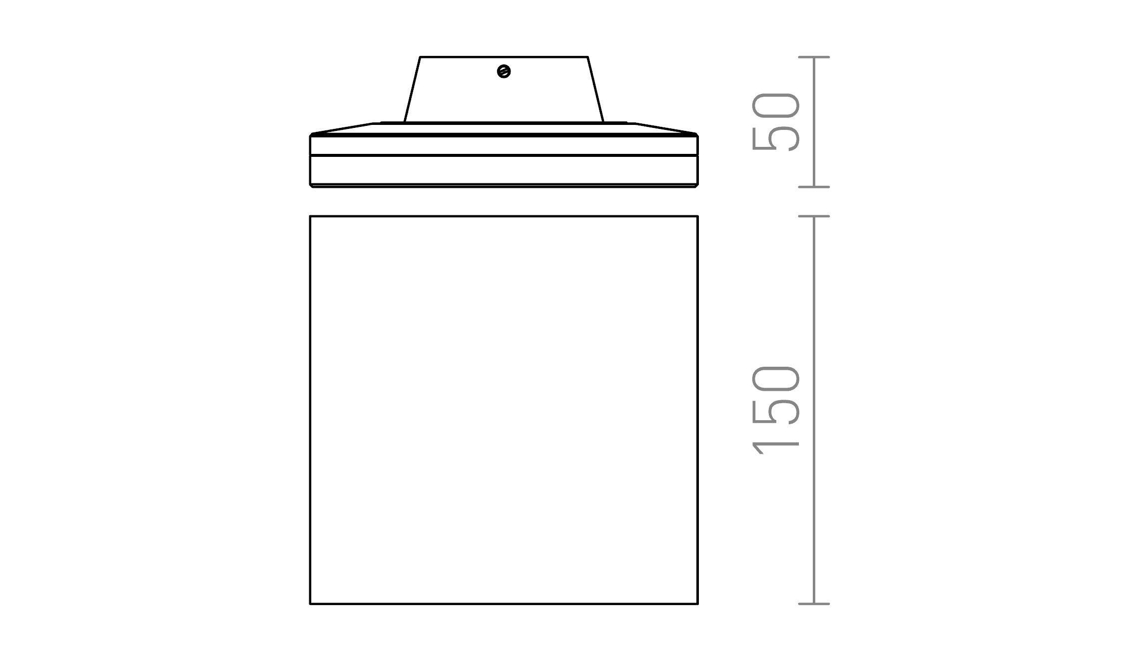 ATHI nástenná lampa - Product sketch