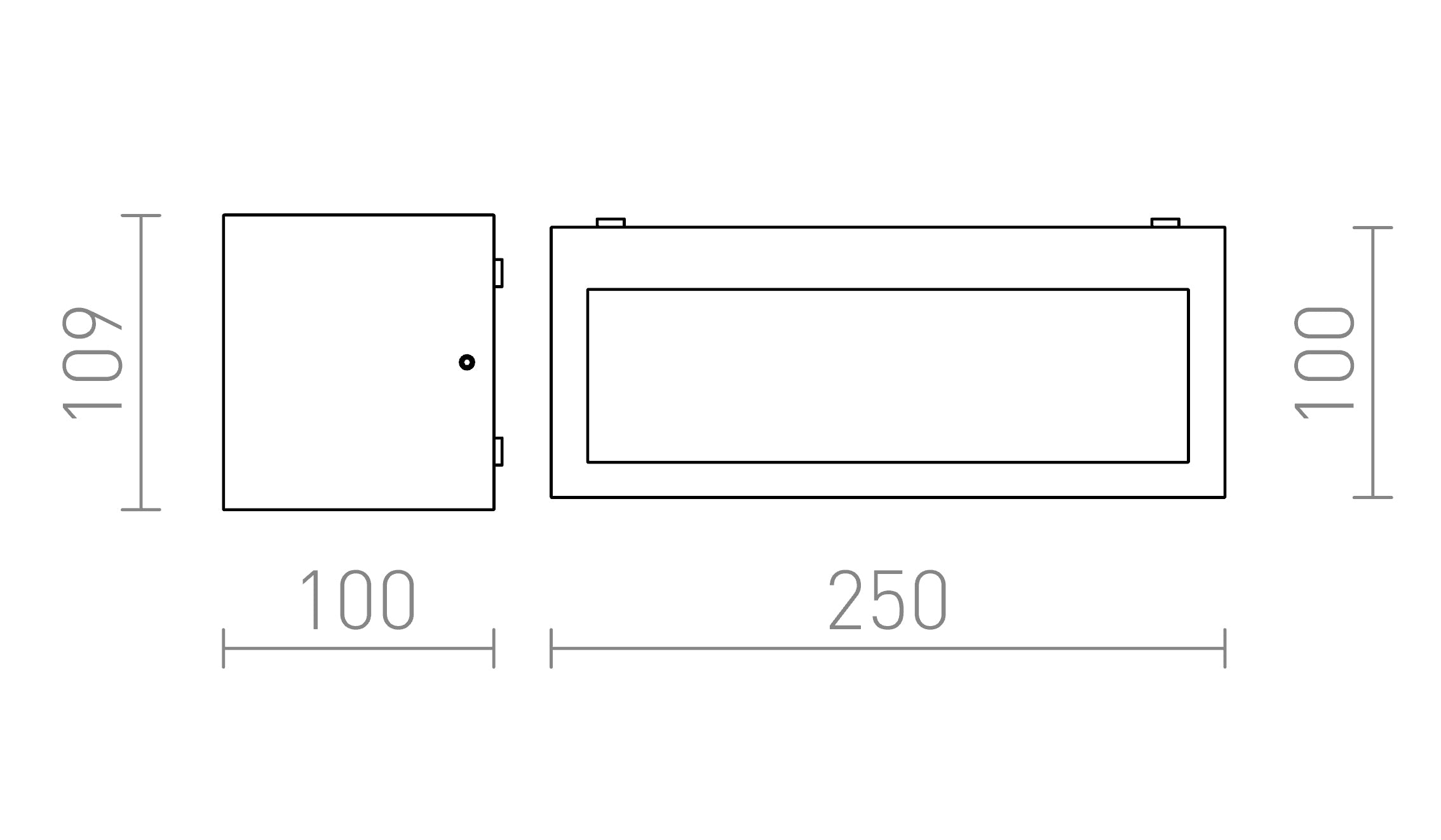 DURANT UP - DOWN nástenná lampa - Product sketch