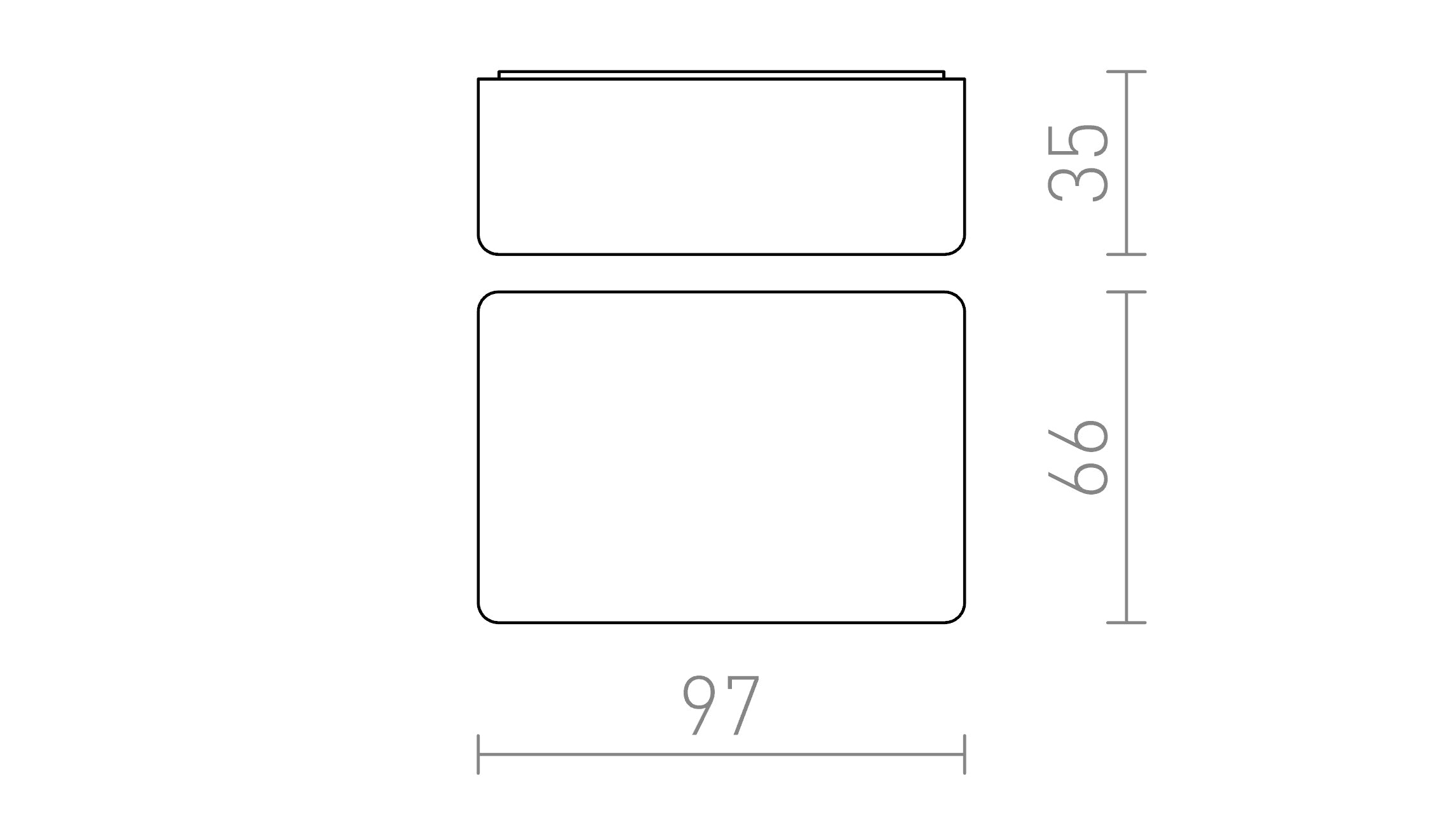 DARK SENSOR 2-100 Lux applique - Product sketch
