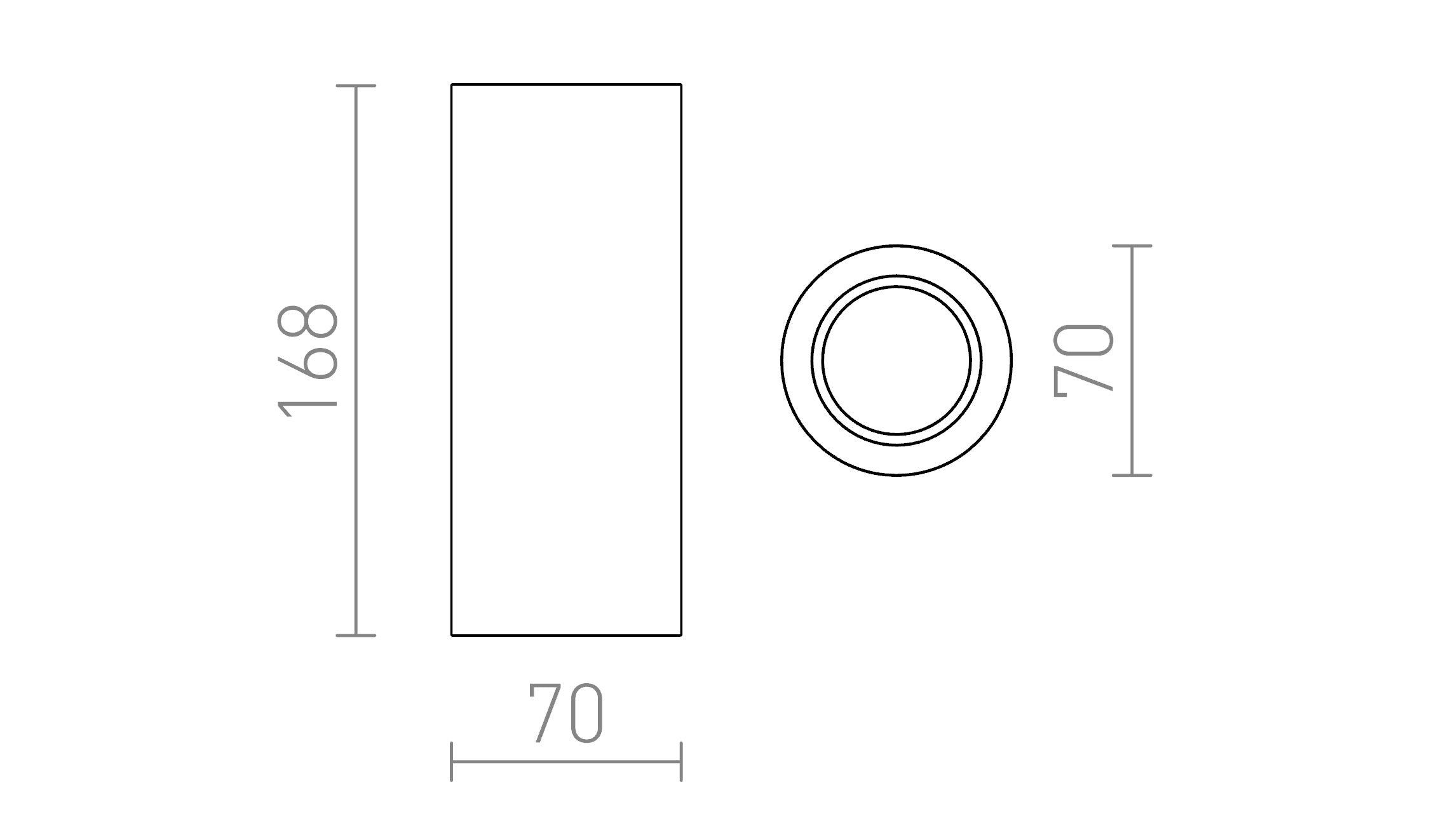 GINA S 17 таванна лампа - Product sketch