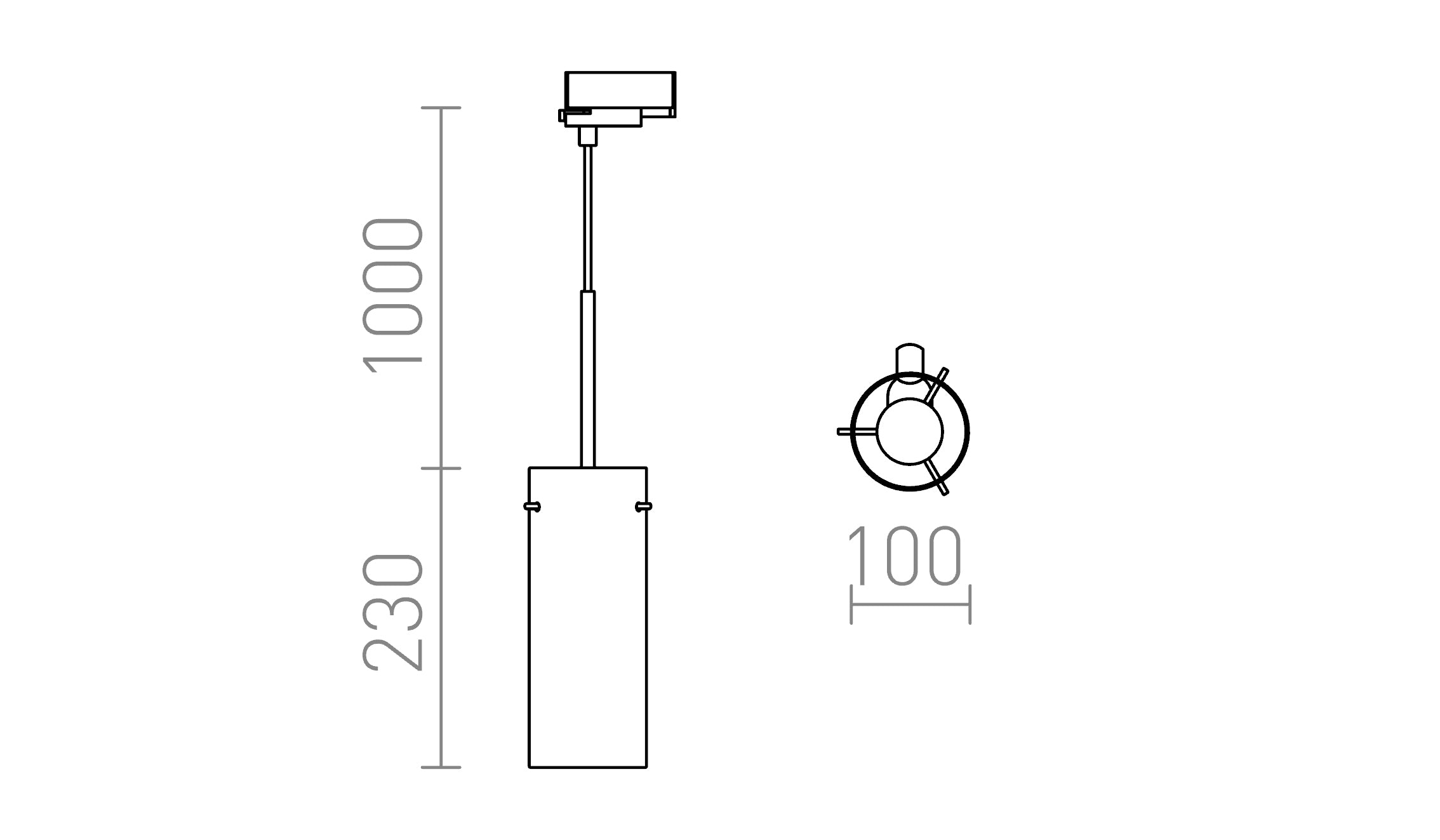 SANSSOUCI pentru șină cu 3-circuite - Product sketch