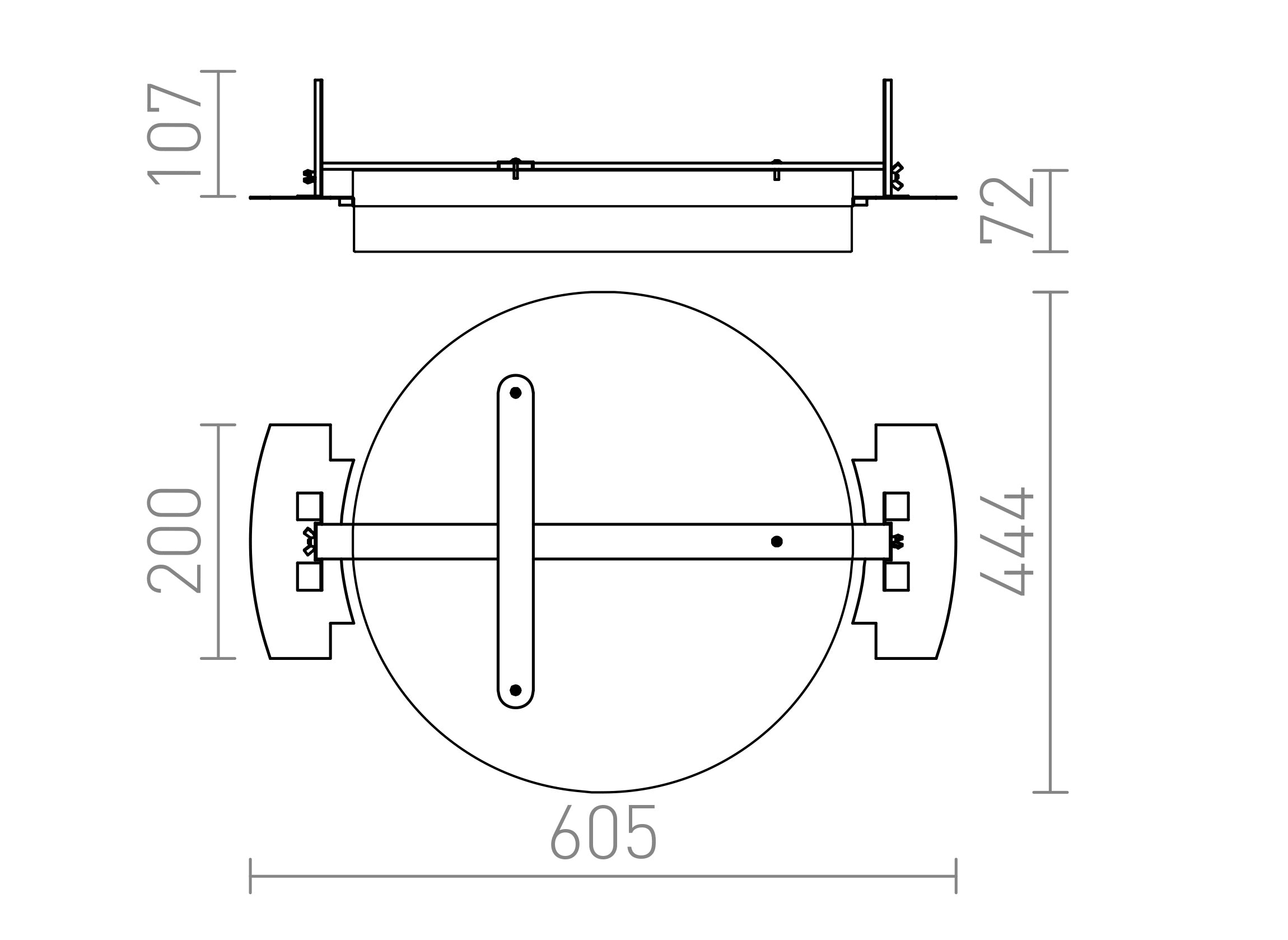 COIMBRA incastrat lampă - Product sketch