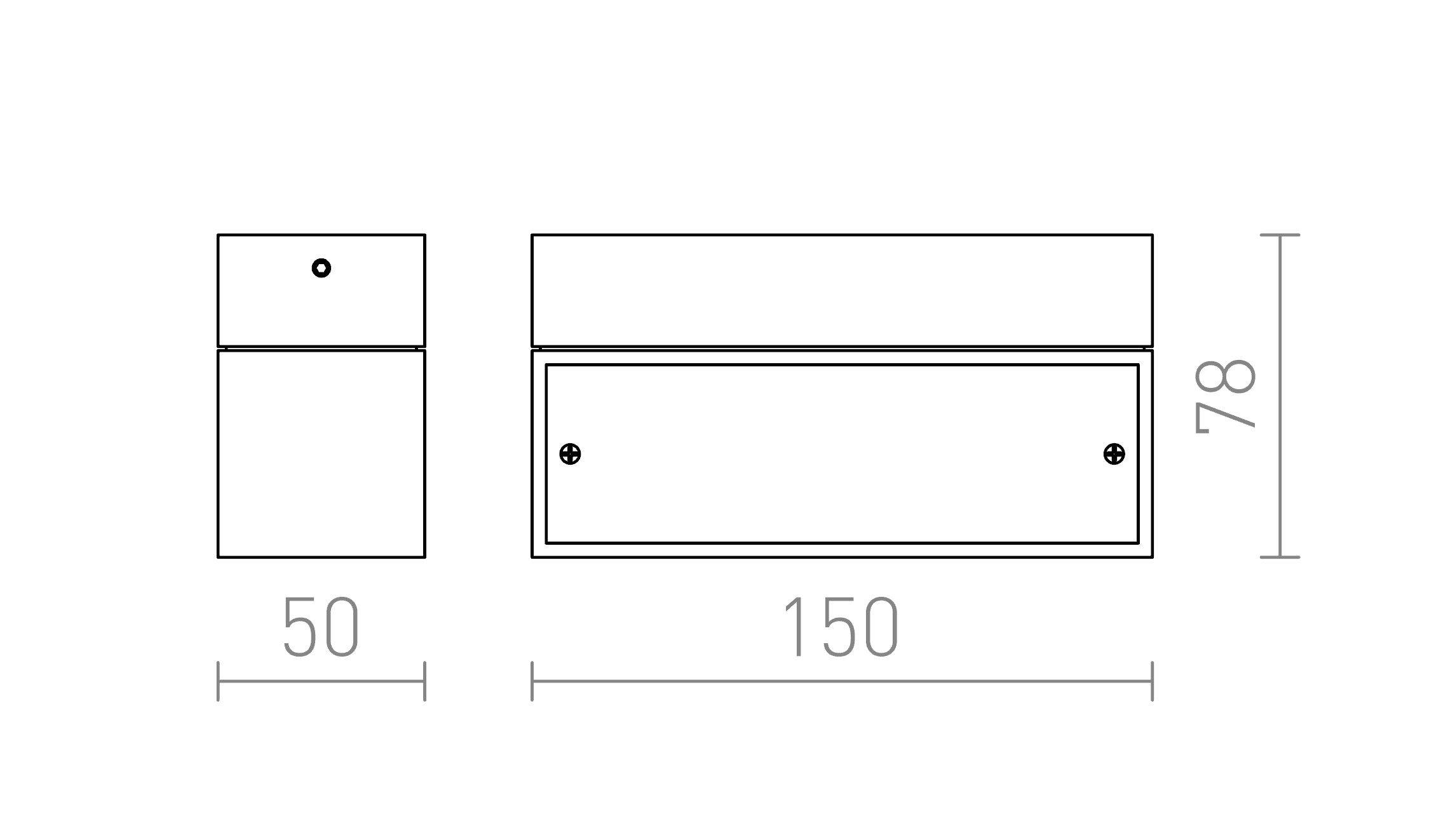 ADVANTAGE VI vägg lampa - Product sketch