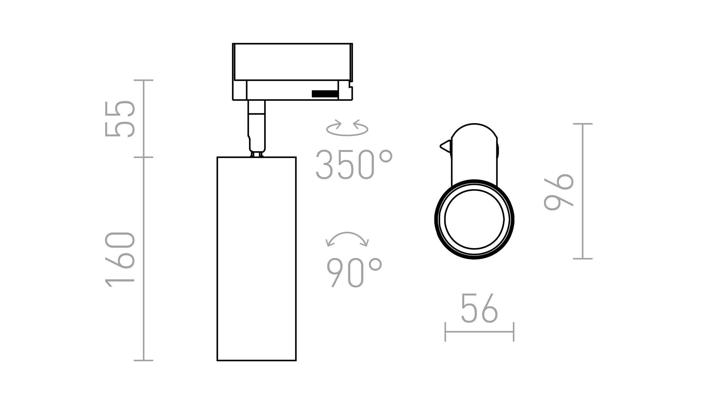 MAVRO för 1-fasskena - Product sketch