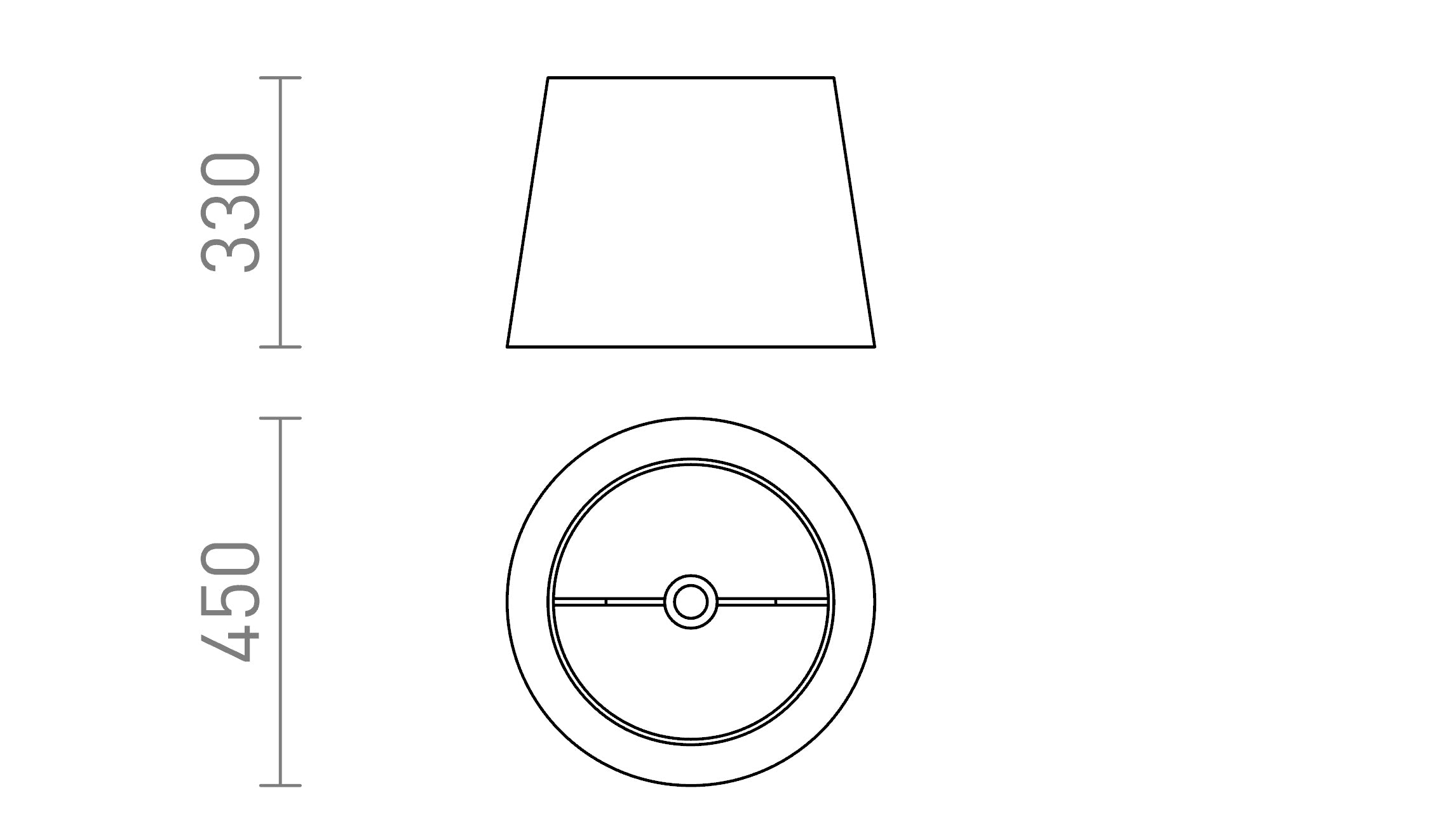 ILLUSION 45/33 αμπαζούρ - Product sketch