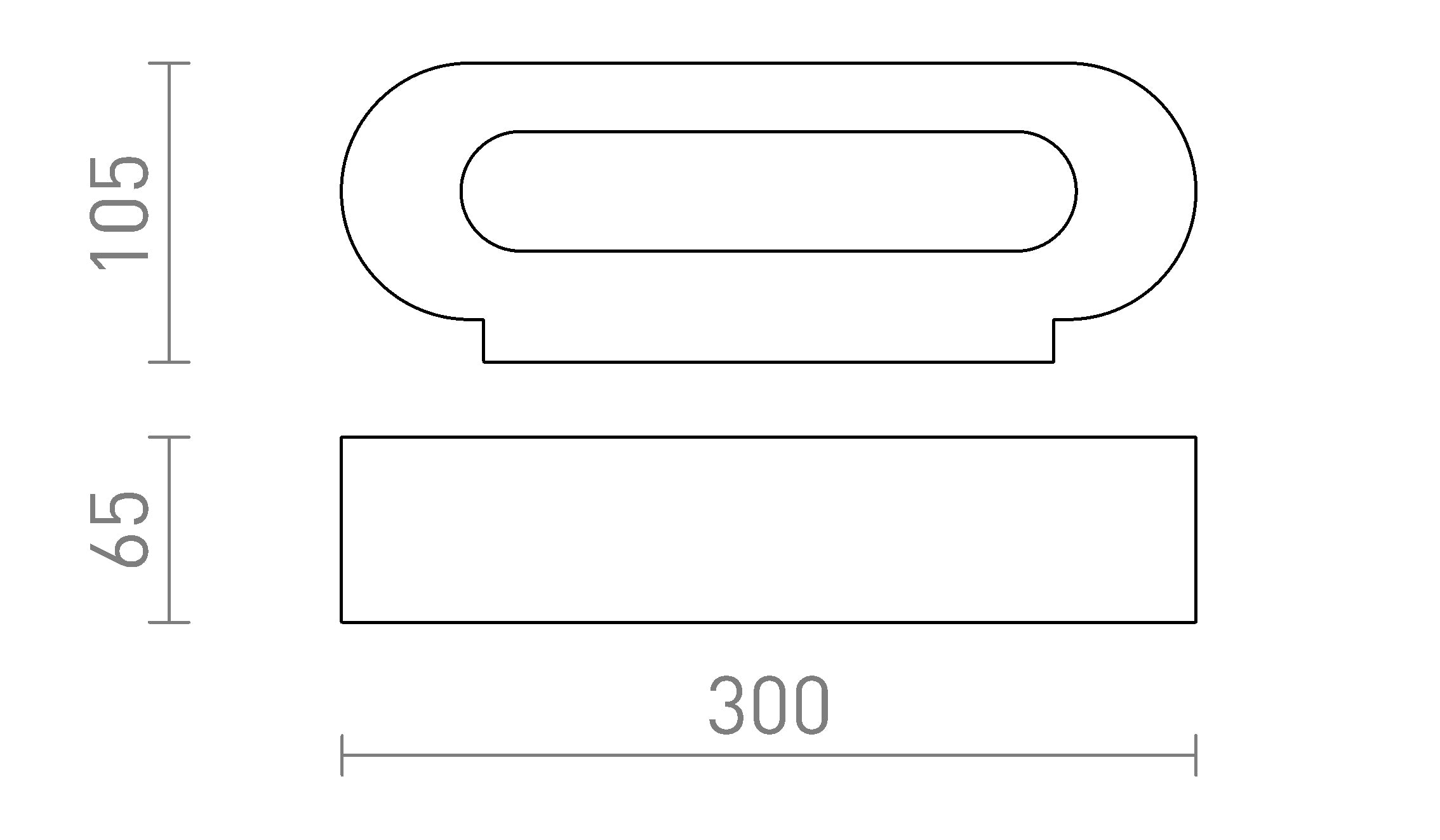 COWLEY da parete lampada - Product sketch