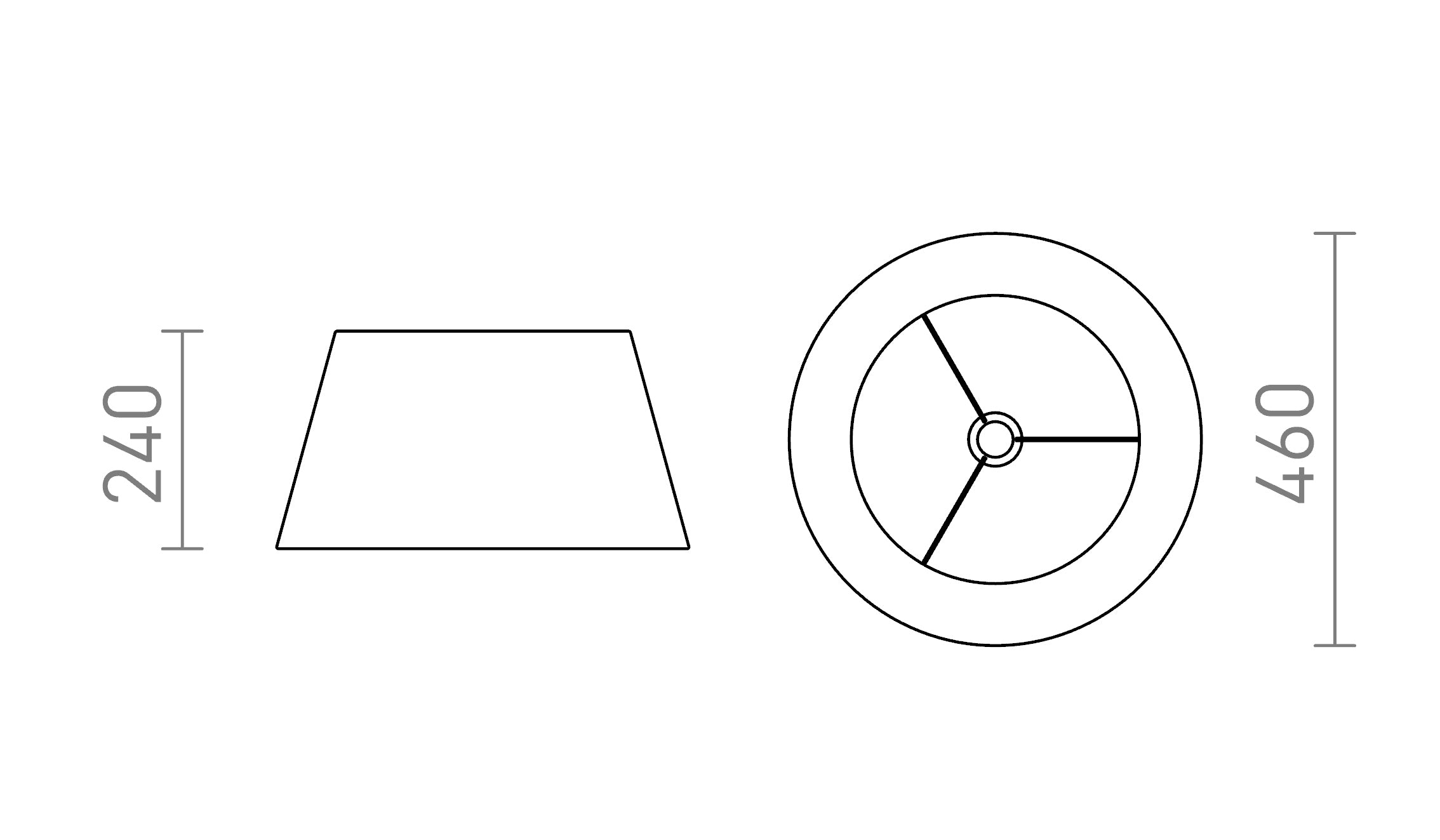 AMBITUS 46/24 paralume / lampade da terra - Product sketch