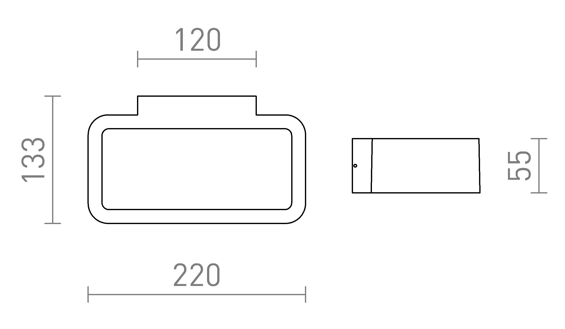 TAPA da parete lampada - Product sketch