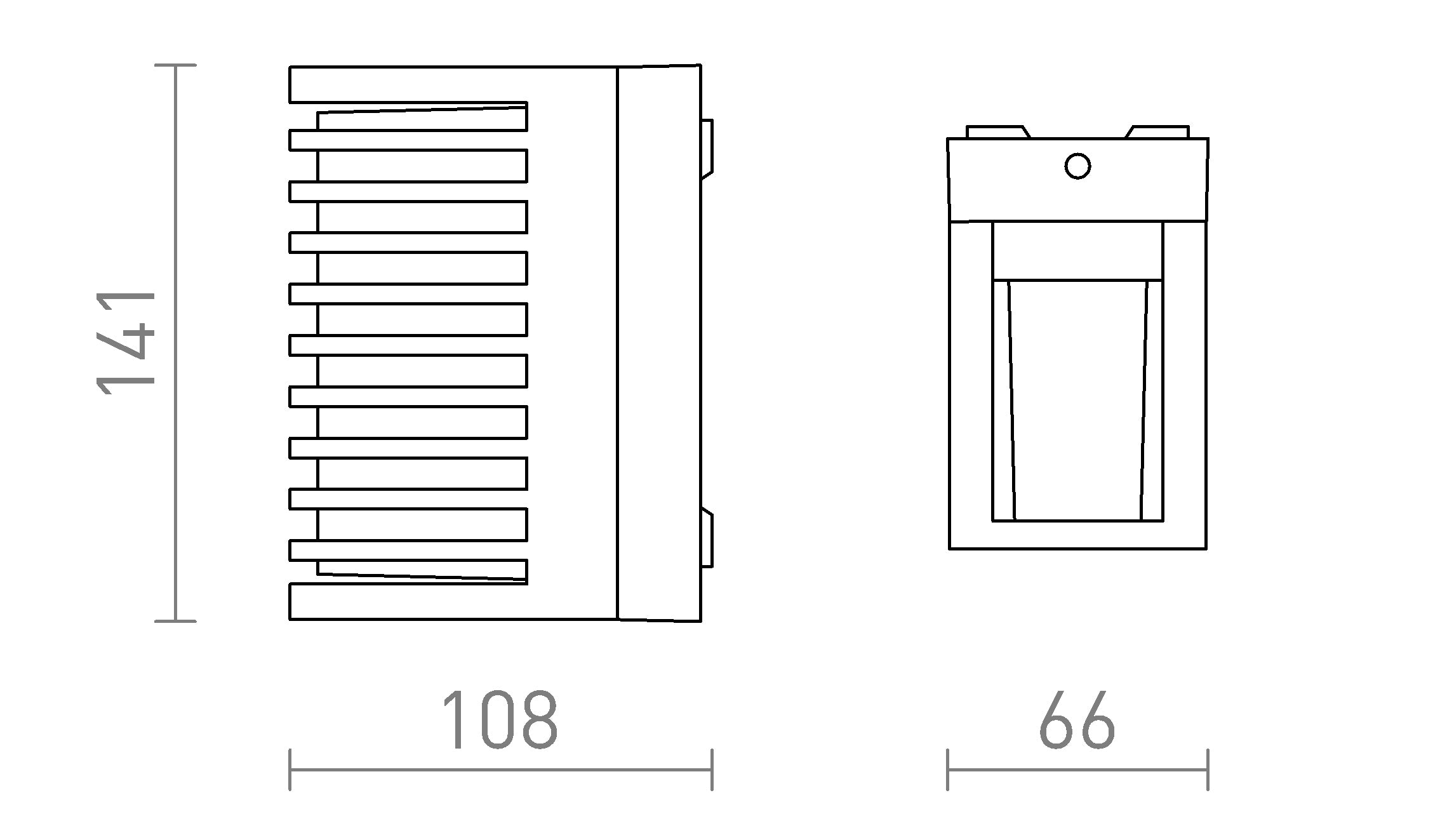 CLAIRE RC ścienna lampa - Product sketch