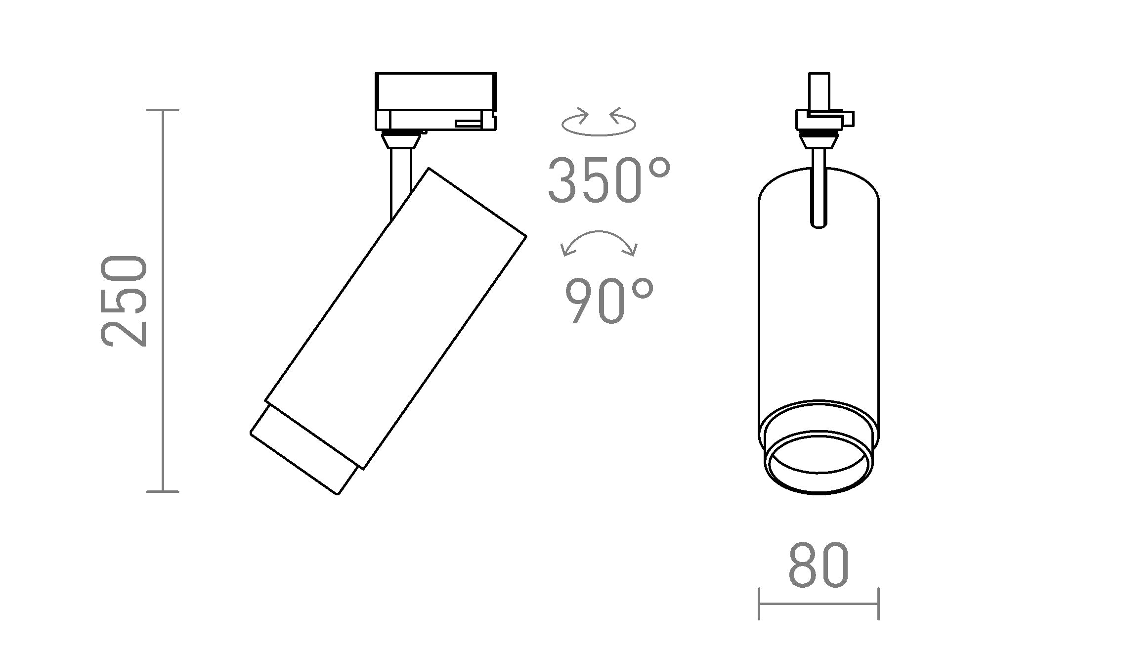 FOCUS 30 DIMM за трифазна шина - Product sketch