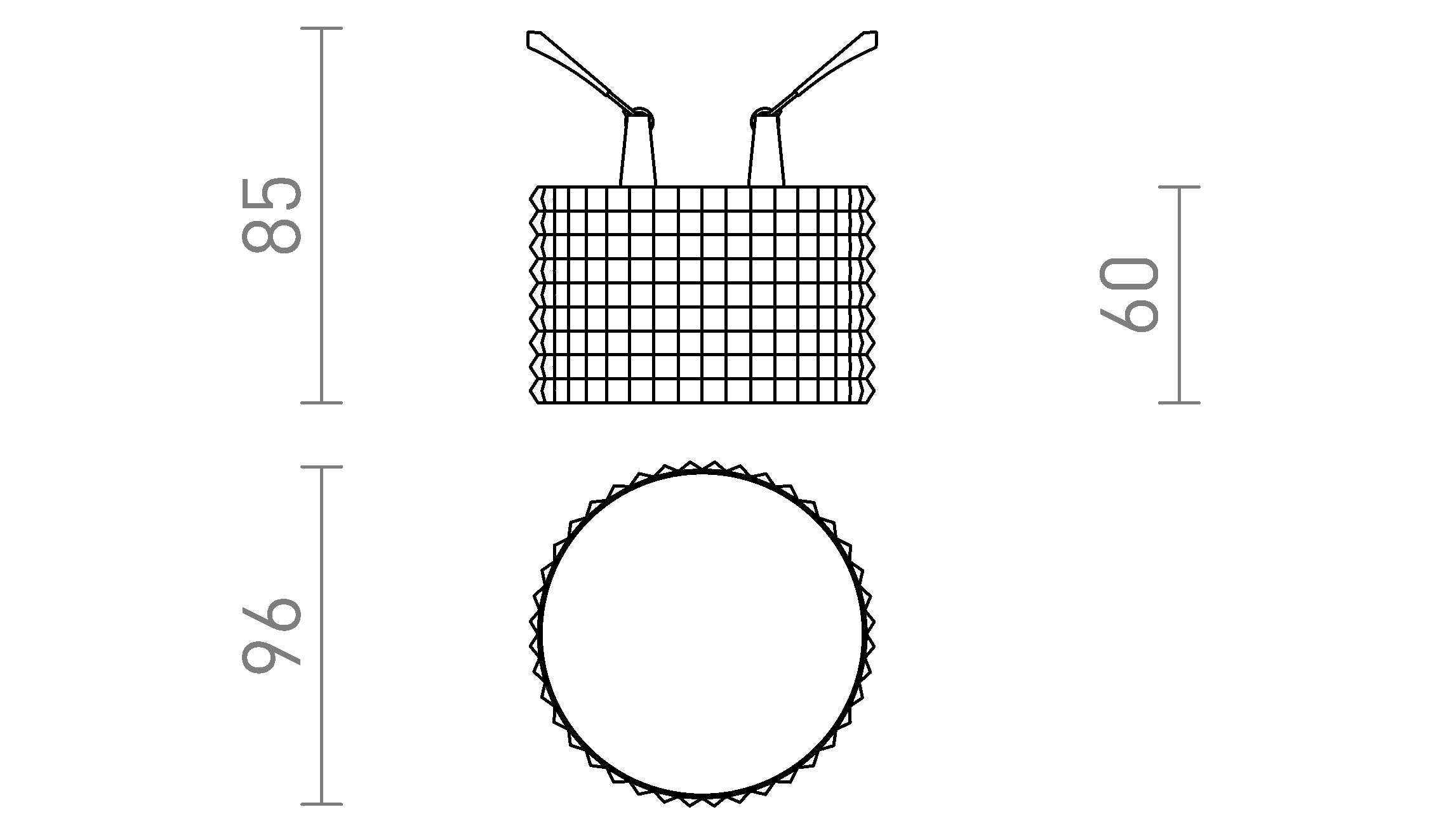 MARENGA RD3 60 încastrat lampă - Product sketch