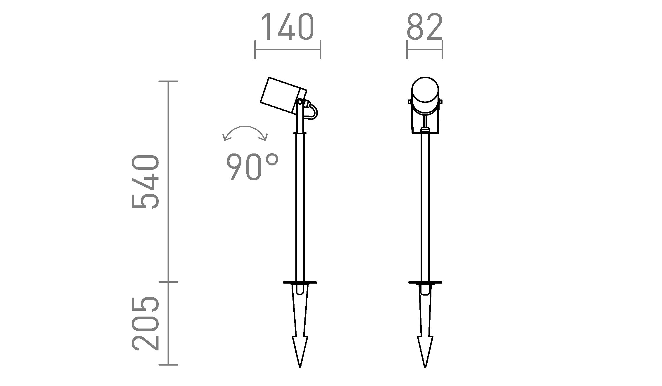 NAVONA 47 mit Edrspieß lampe - Product sketch