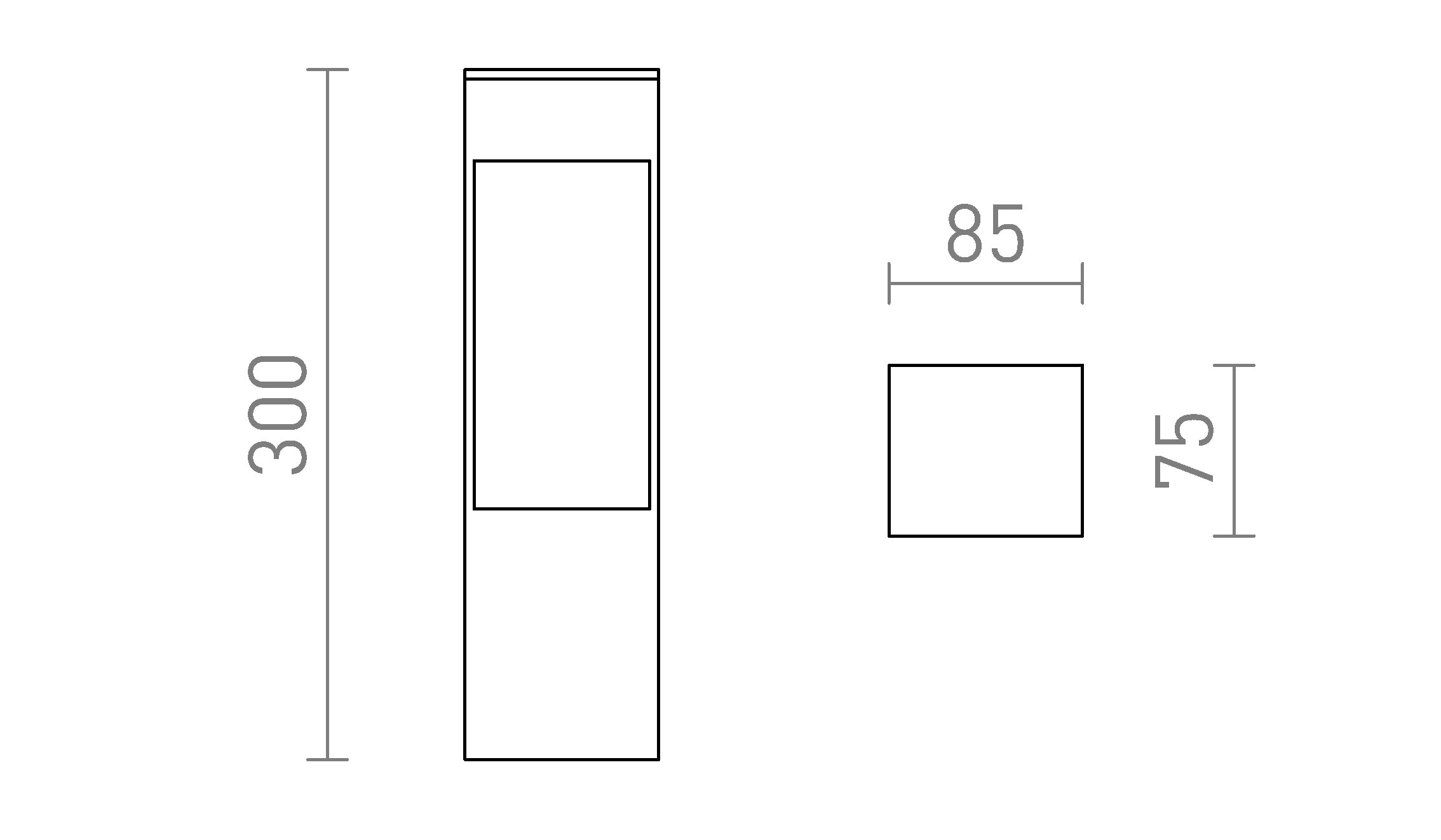TORIN 30 de podea lampă - Product sketch