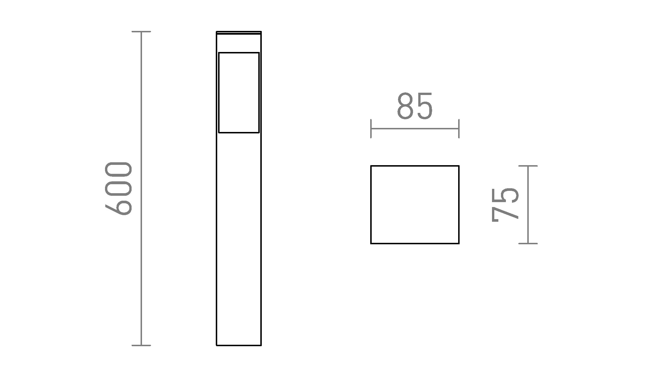 TORIN 60 de podea lampă - Product sketch