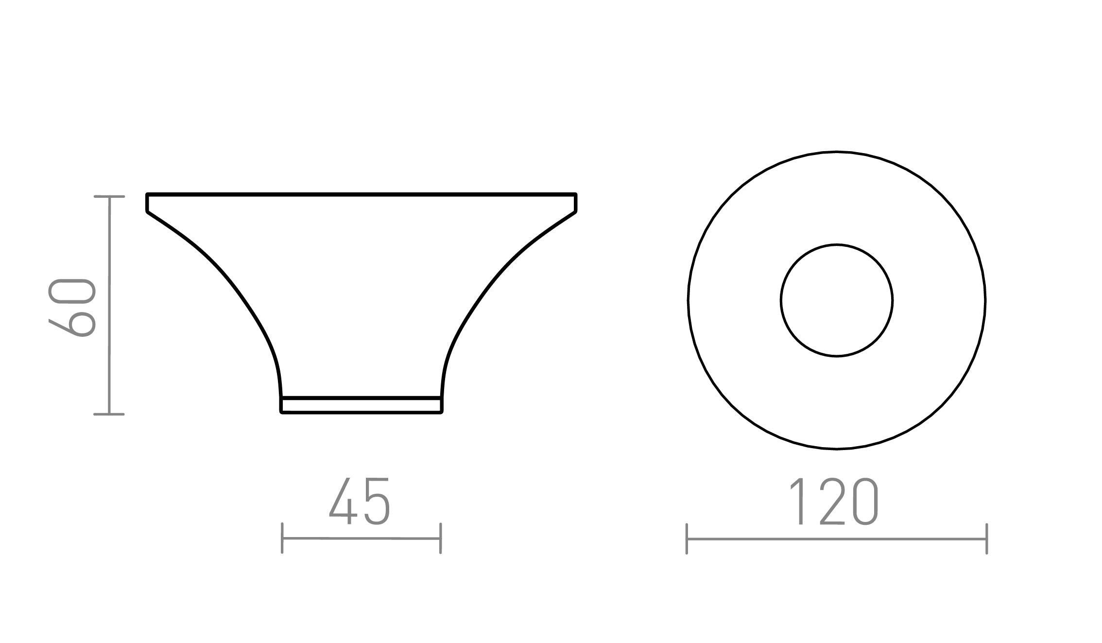 BOY plafonnier lampe - Product sketch