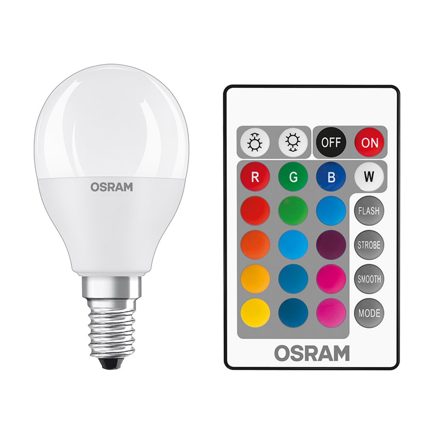RENDL light source OSRAM RGBW mini-ball matte 230V E14 LED EQ40 2700K G13578 1