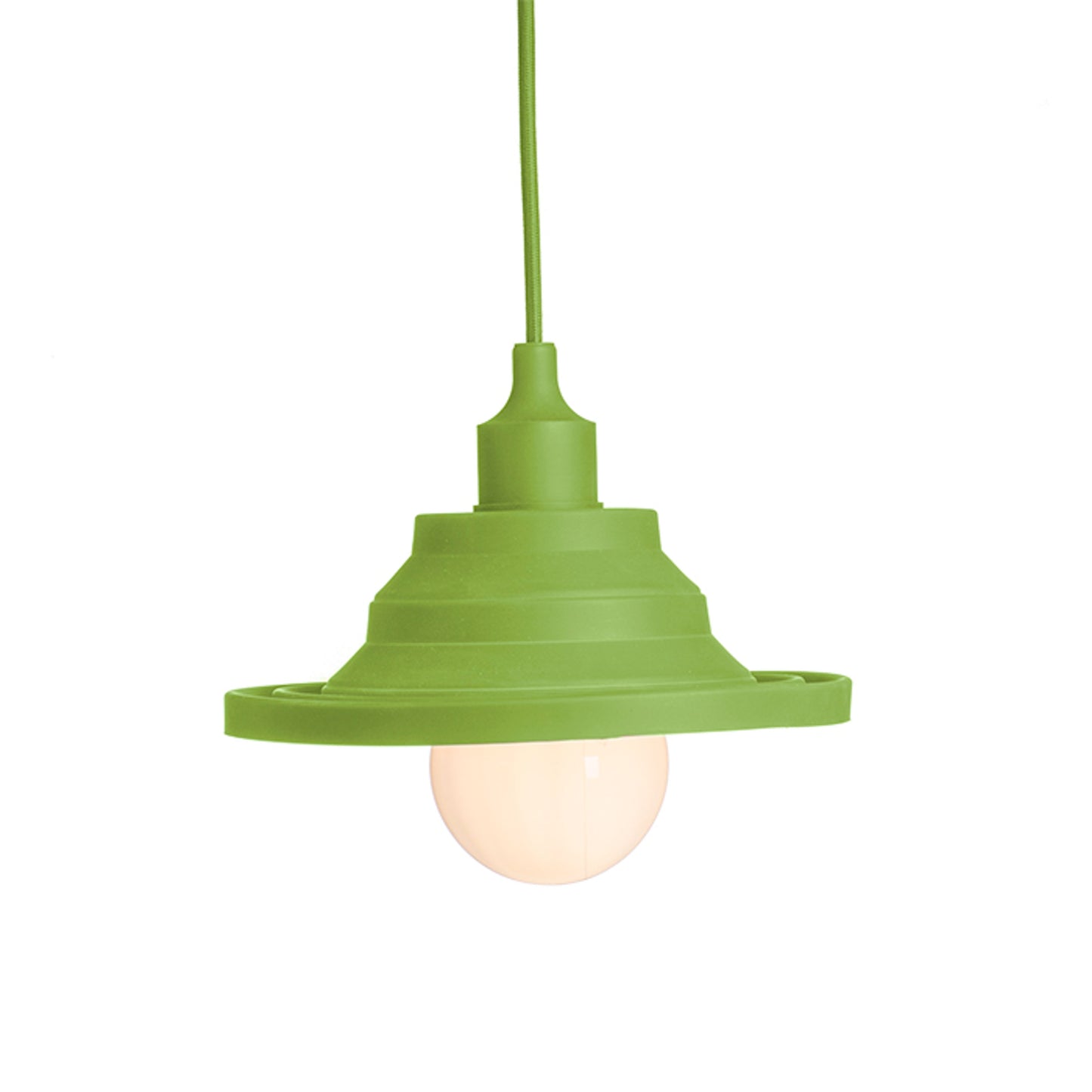 RENDL Outlet AMICI silicone pendant green 230V LED E27 15W R10620 1