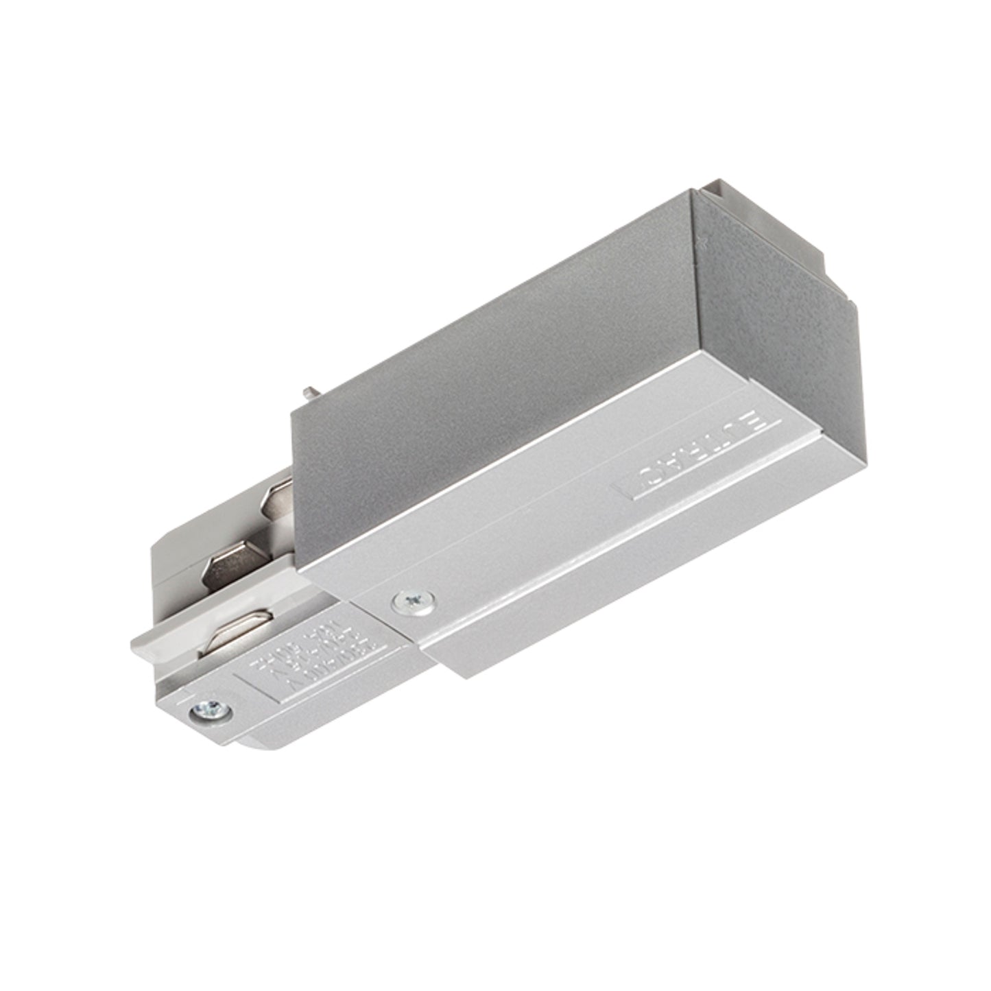RENDL 3-circuit track system EUTRAC feed-in, polarity left silver grey 230V R11316 4