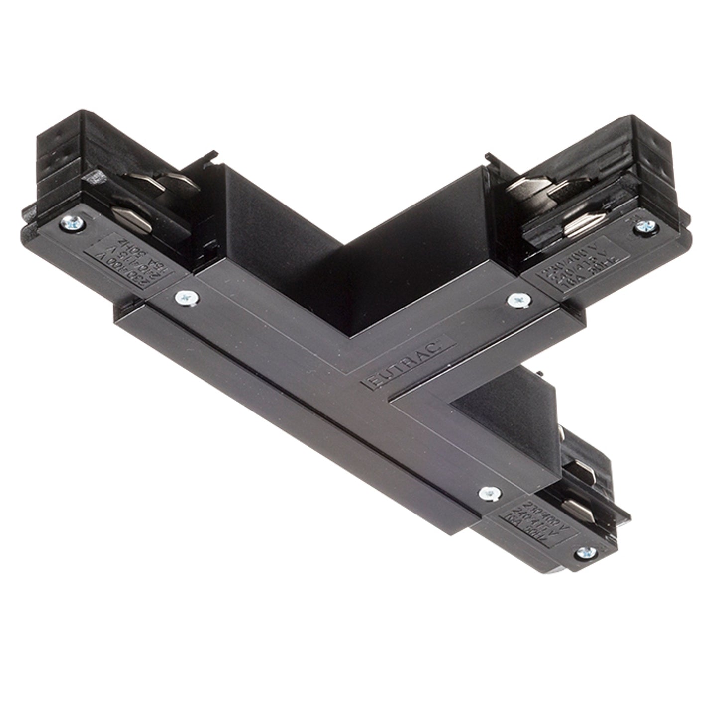 RENDL 3-circuit track system EUTRAC T connector, polarity left black 230V R11336 4