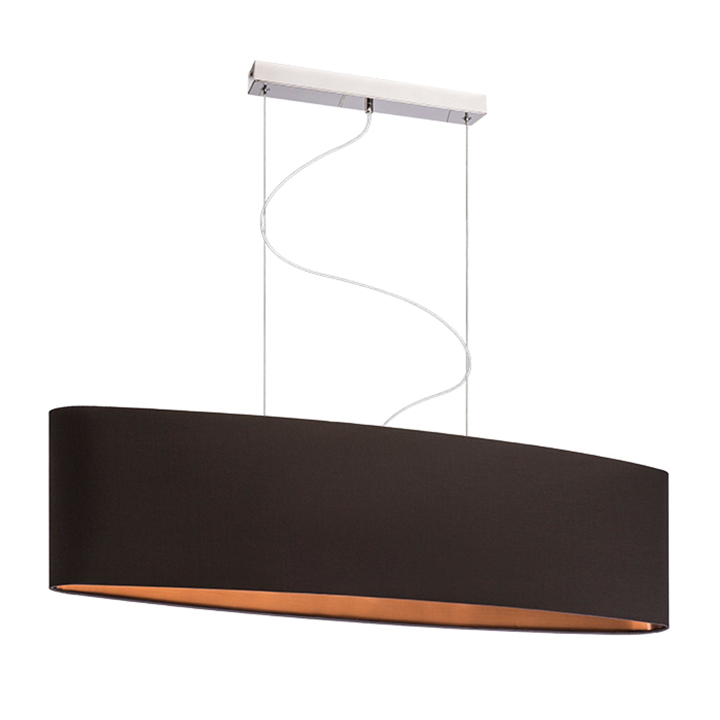 RENDL shades, shade bases, pendent sets CASUAL 90/22 shade Polycotton black/copper foil max. 23W R11485 6