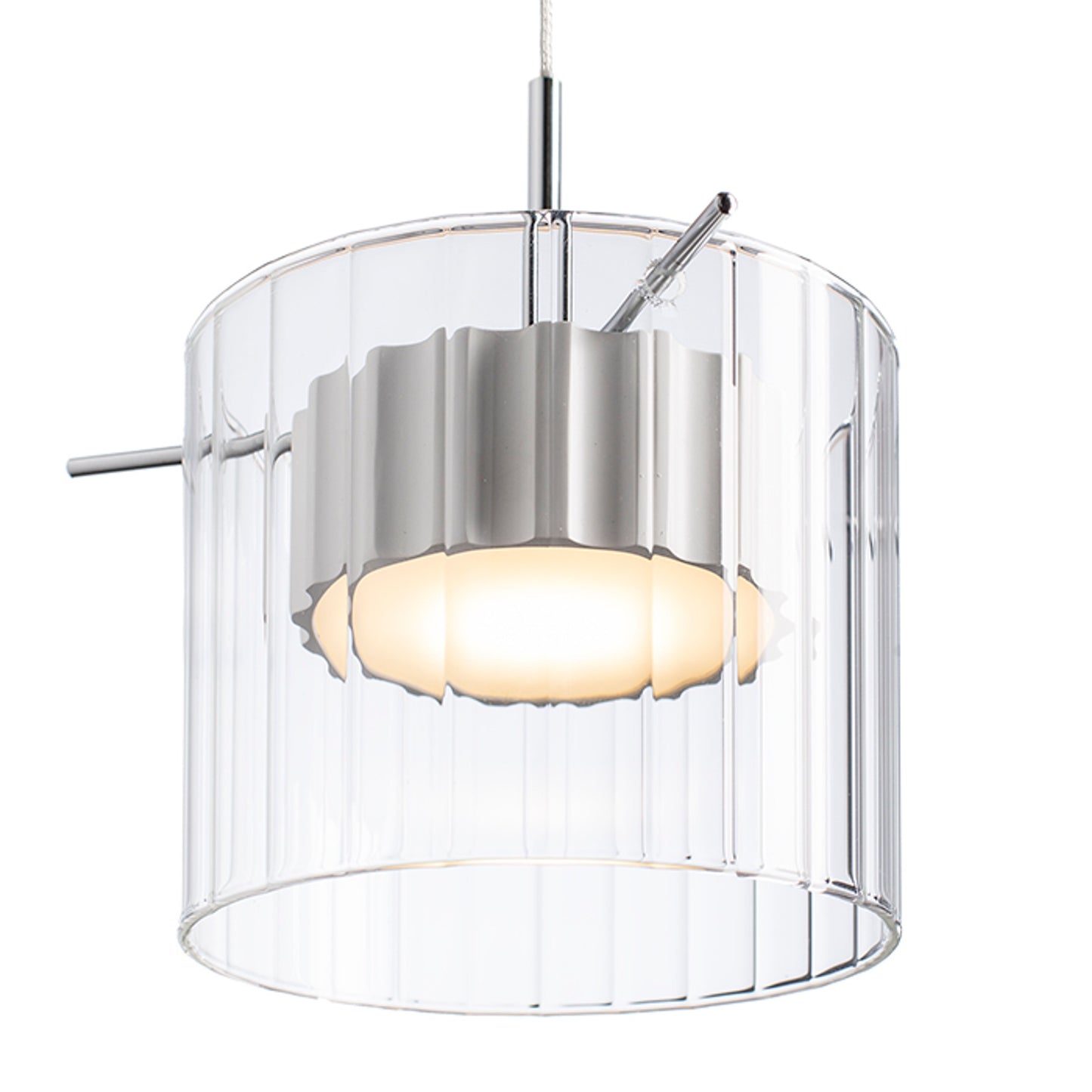 RENDL pendant lamp ESTRA I pendant white clear glass 230V LED 5W 3000K R11679 2
