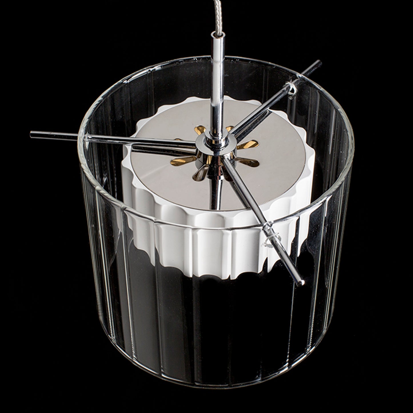 RENDL pendant lamp ESTRA I pendant white clear glass 230V LED 5W 3000K R11679 3