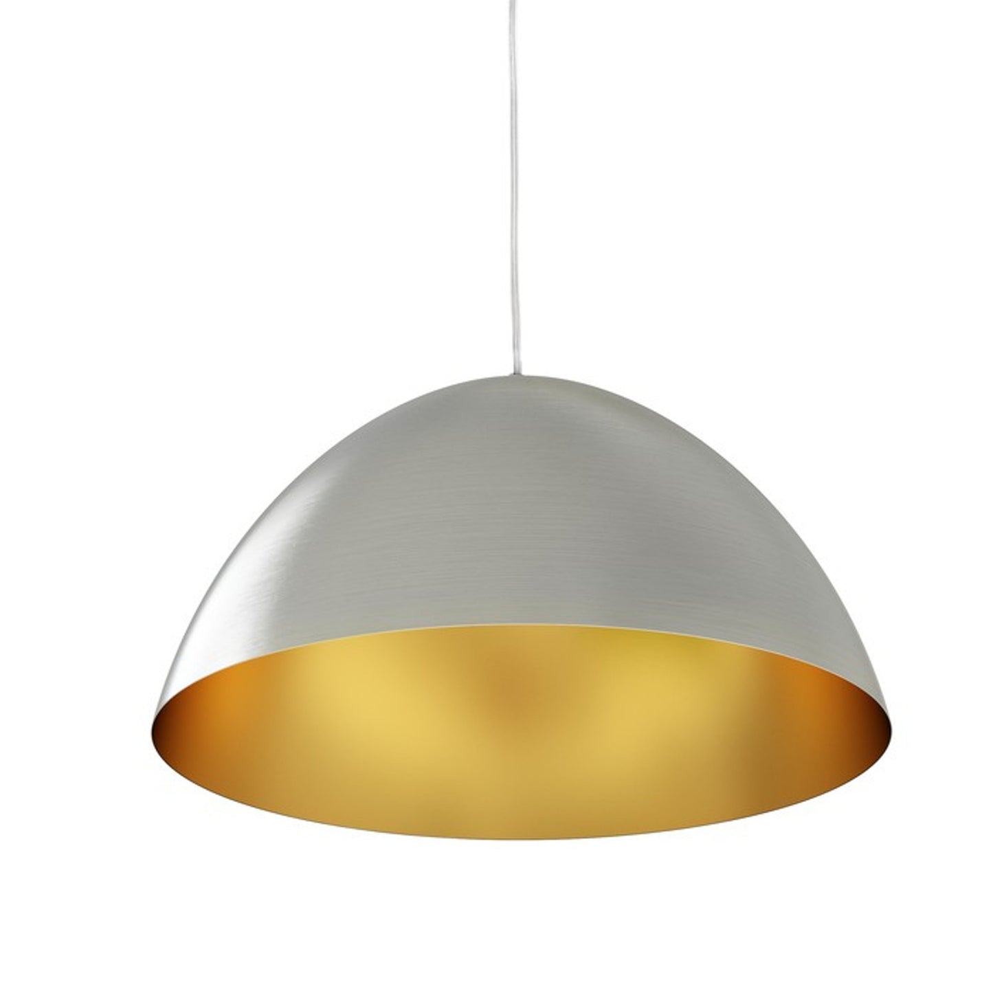 RENDL Outlet MERYLYN 48 pendant brushed aluminum/golden colour 230V LED E27 15W R12446 1