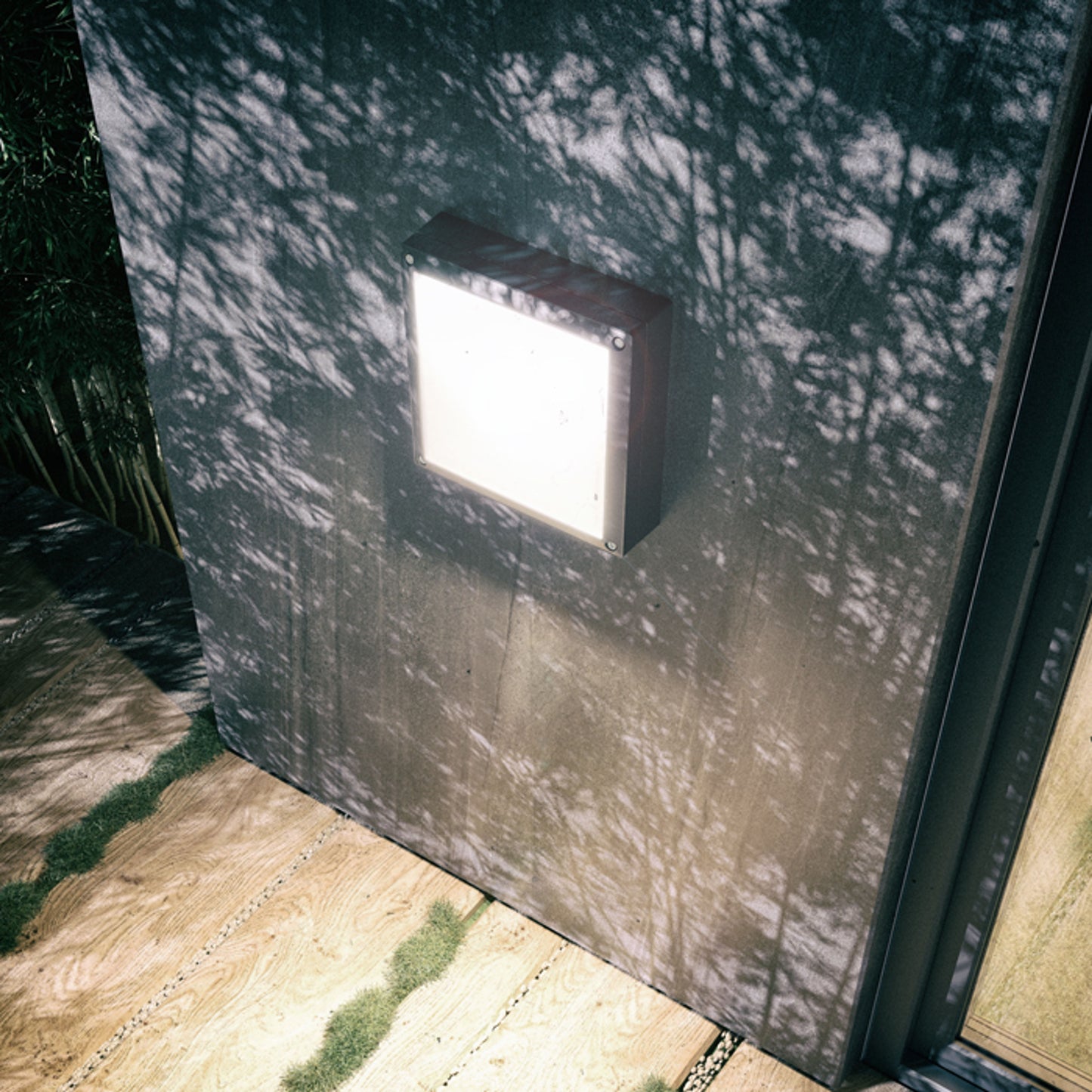 RENDL outdoor lamp DELTA 215 surface mounted anthracite grey 230V LED E27 15W IP54 R12564 6
