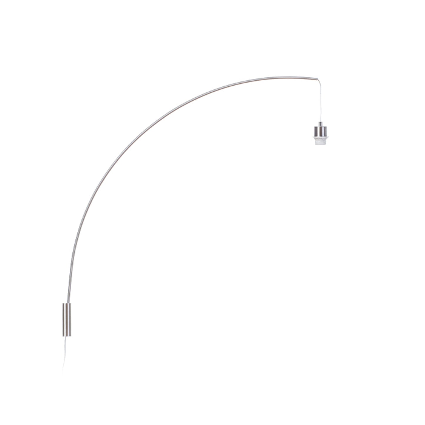 RENDL shades, shade bases, pendent sets BEND arched wall-mounted base matt nickel 230V LED E27 15W R12654 1