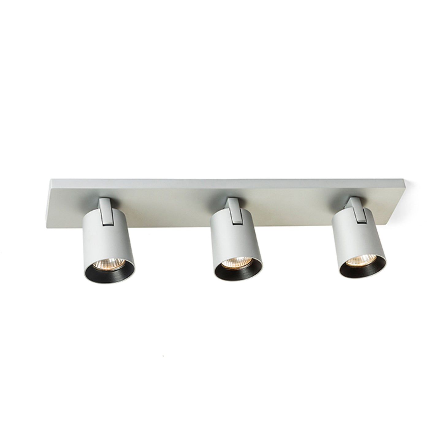 RENDL spotlight KENNY III surface mounted brushed aluminum/black 230V LED GU10 3x8W R12919 4
