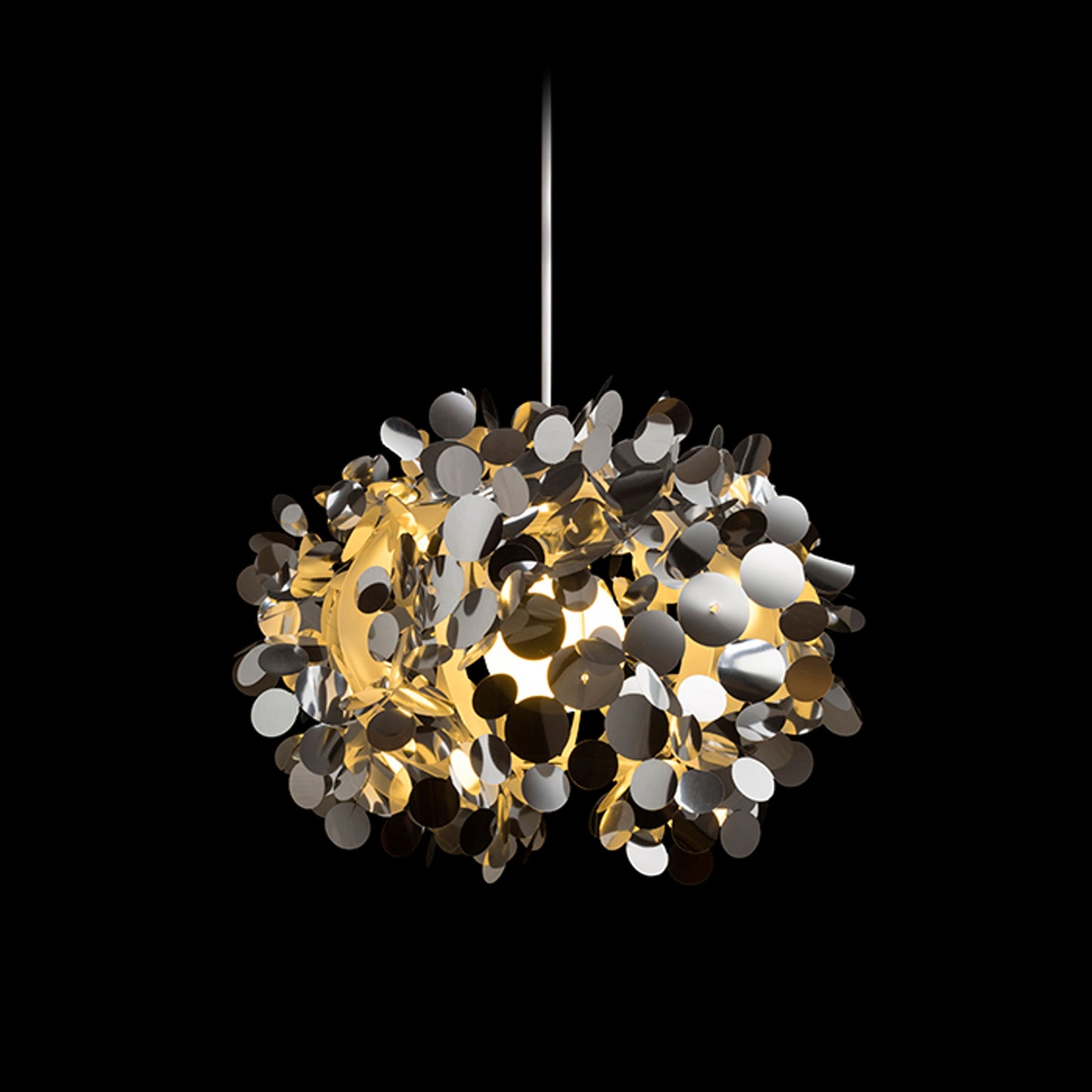 RENDL pendant lamp CONFETTI pendant chrome foil 230V LED E27 15W R13285 2