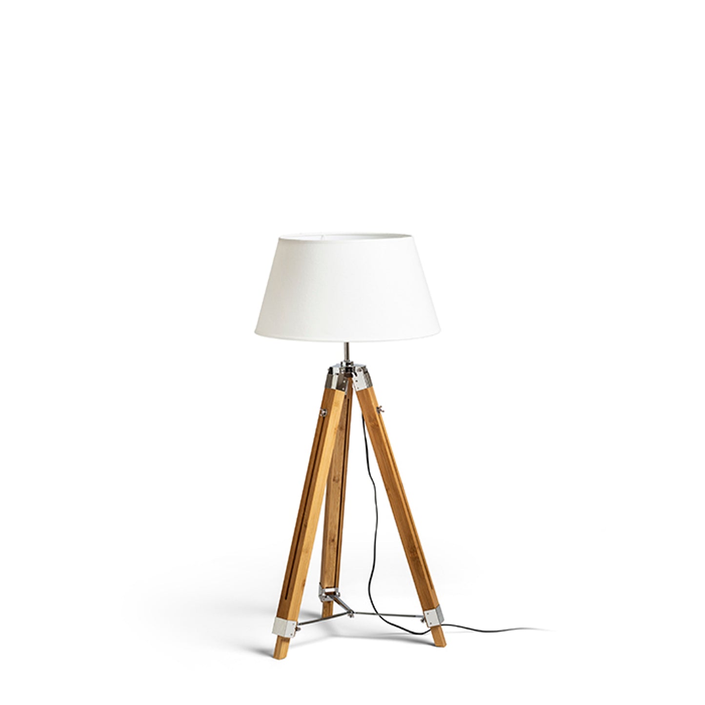 RENDL shades, shade bases, pendent sets ALVIS floor base bamboo/chrome 230V LED E27 15W R13340 9