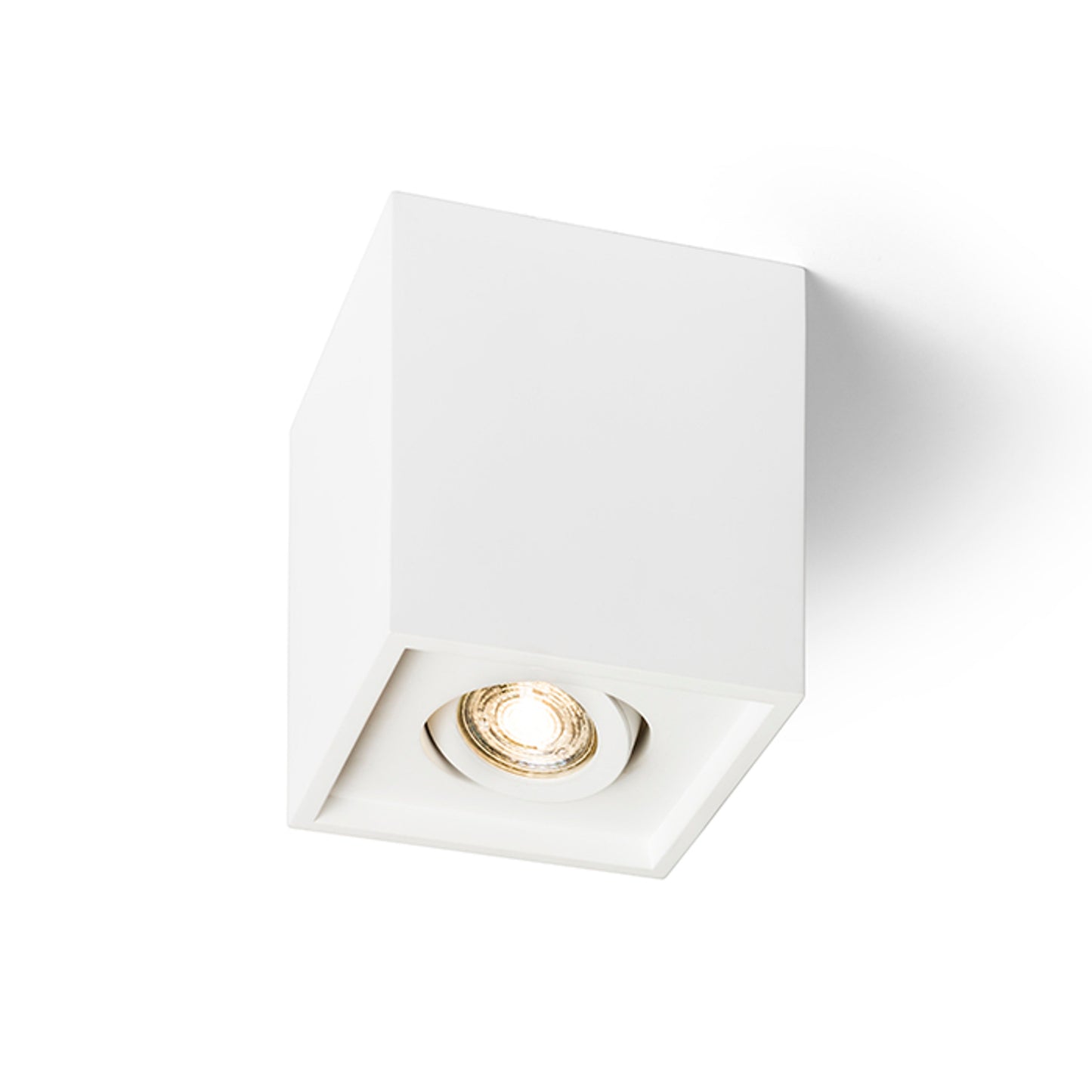 RENDL surface mounted lamp COLES SQ ceiling plaster 230V LED GU10 15W R13438 1