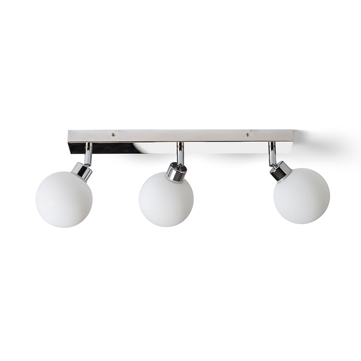 RENDL spotlight BOLLY III surface mounted opal-colored glass/chrome 230V LED G9 3x3W IP44 R13691 1
