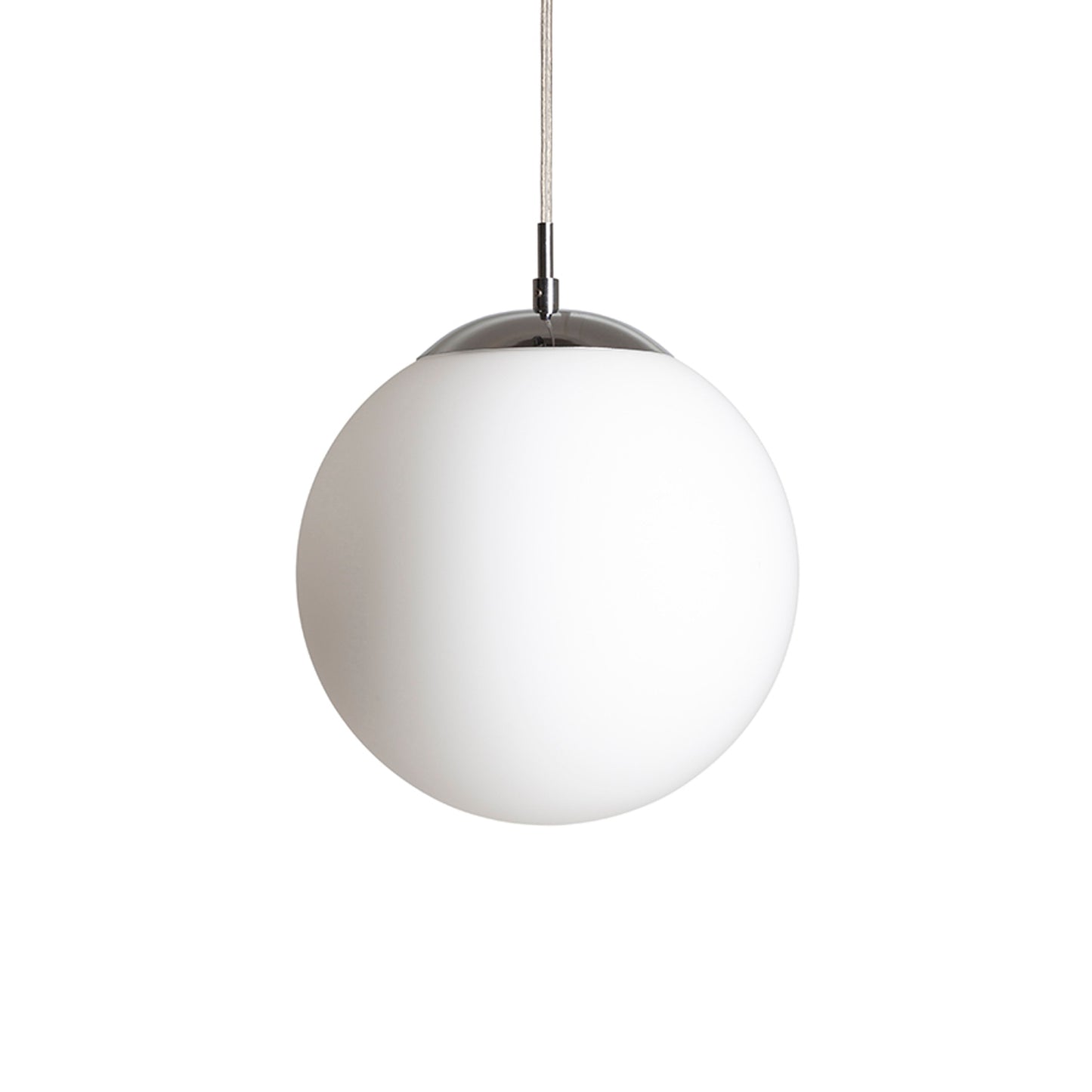 RENDL pendant lamp LUNA 25 pendant opal-colored glass/chrome 230V LED E27 15W R13746 2
