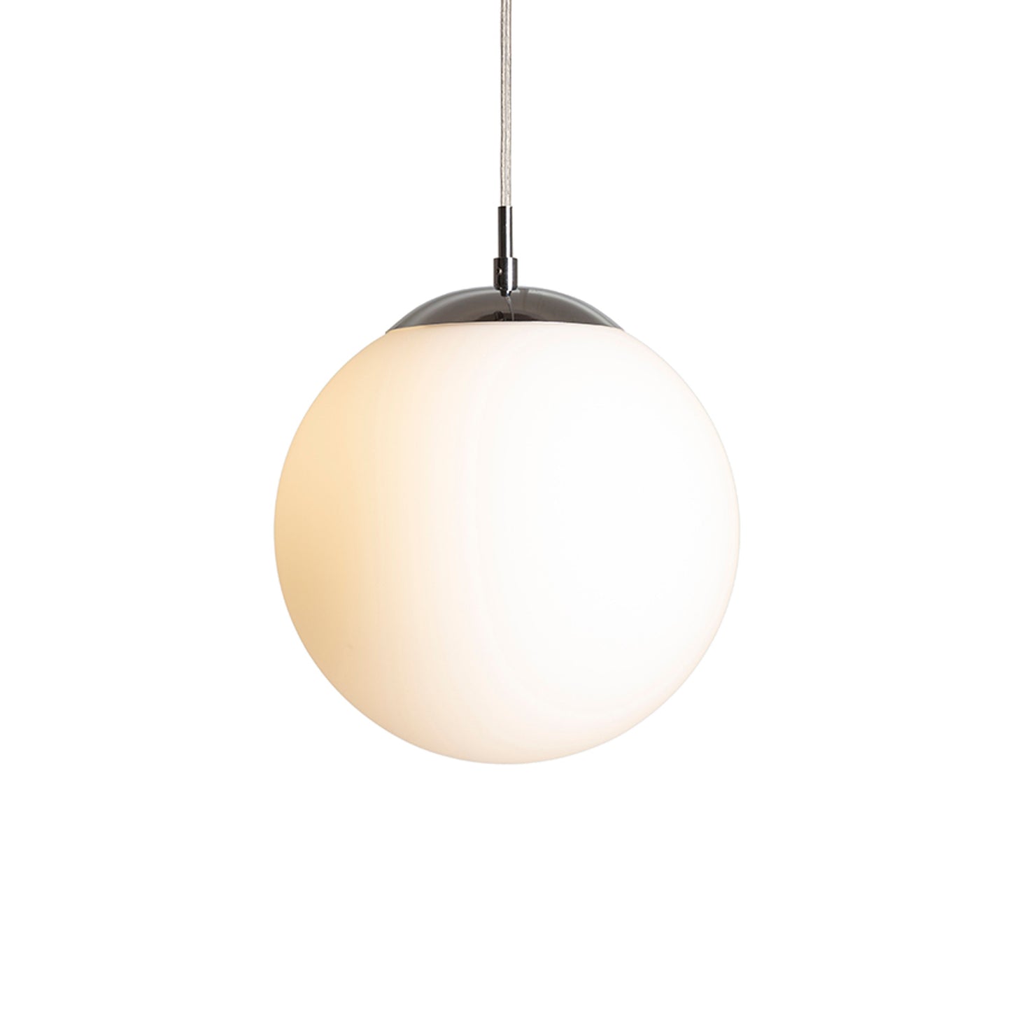RENDL pendant lamp LUNA 25 pendant opal-colored glass/chrome 230V LED E27 15W R13746 3