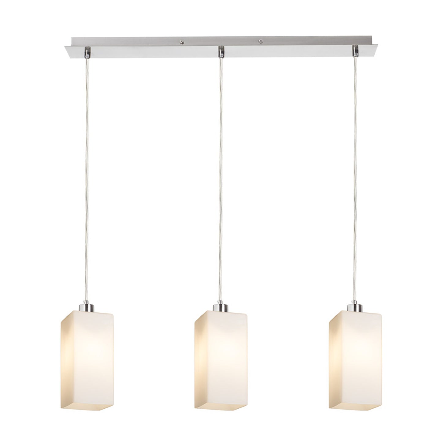 RENDL pendant lamp LIZ III 60 pendant opal-colored glass/matt nickel 230V LED E27 3x15W R14023 2