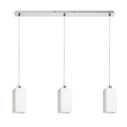 RENDL pendant lamp LIZ III 80 pendant  opal-colored glass/matt nickel 230V LED E27 3x15W R14027 1