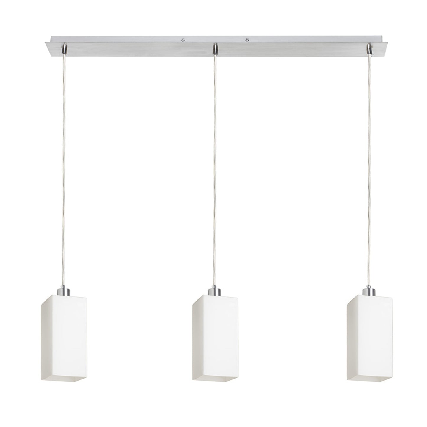 RENDL pendant lamp LIZ III 80 pendant opal-colored glass/chrome 230V LED E27 3x15W R14028 1