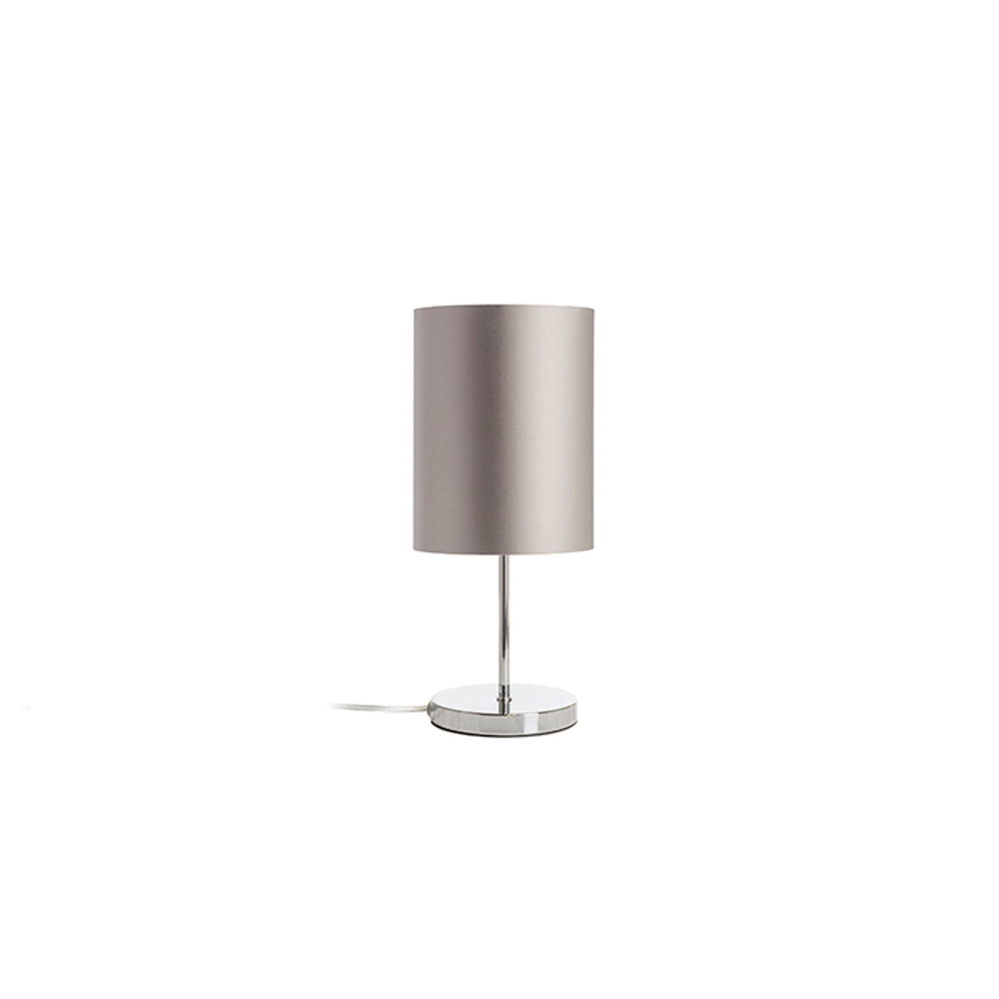 RENDL table lamp NYC/RON 15/20 table Monaco dove gray/silver PVC/chrome 230V LED E27 15W R14057 1