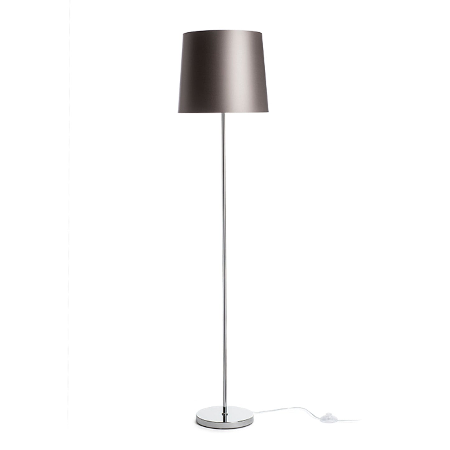 RENDL floor lamp NYC/CONNY 35 floor Monaco dove gray/silver PVC/chrome 230V LED E27 15W R14077 1